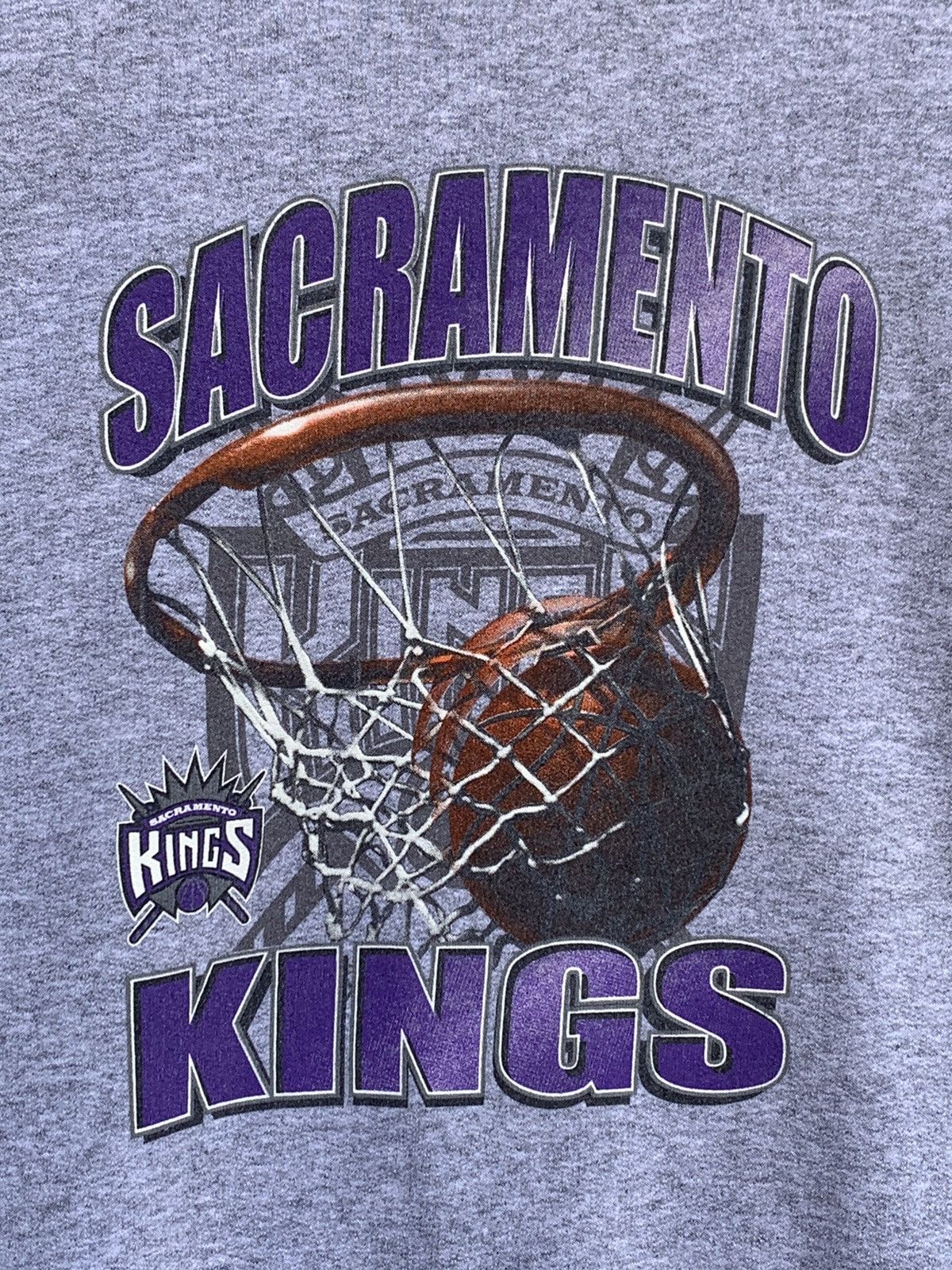 Fruit Of The Loom × NBA × Vintage Vintage Sacramento Kings Sweatshirt Size US XL / EU 56 / 4 - 3 Thumbnail