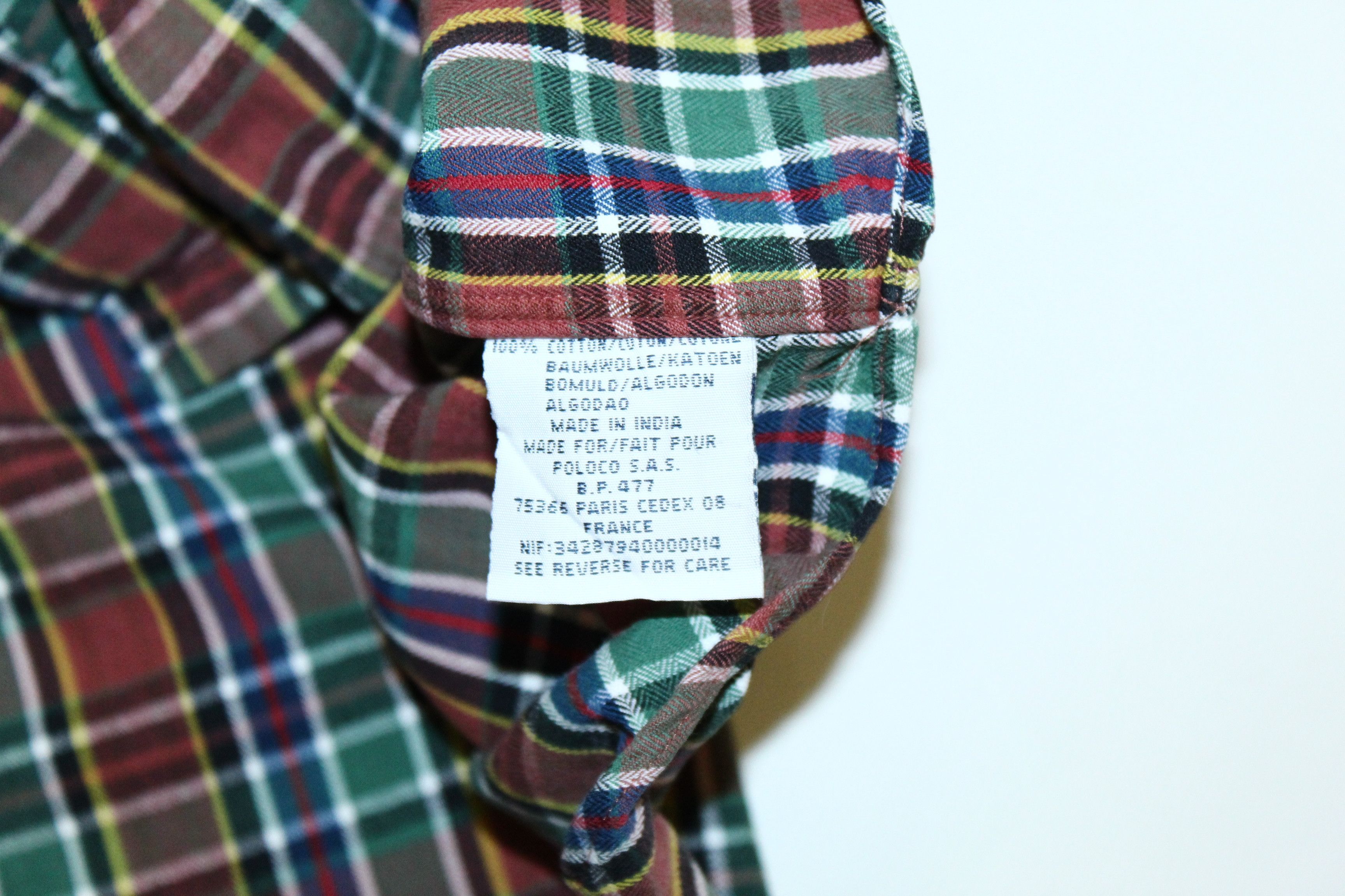 Polo Ralph Lauren 90s Vtg Polo Ralph Lauren Blake Oxford Madras Shirt Size US L / EU 52-54 / 3 - 6 Thumbnail