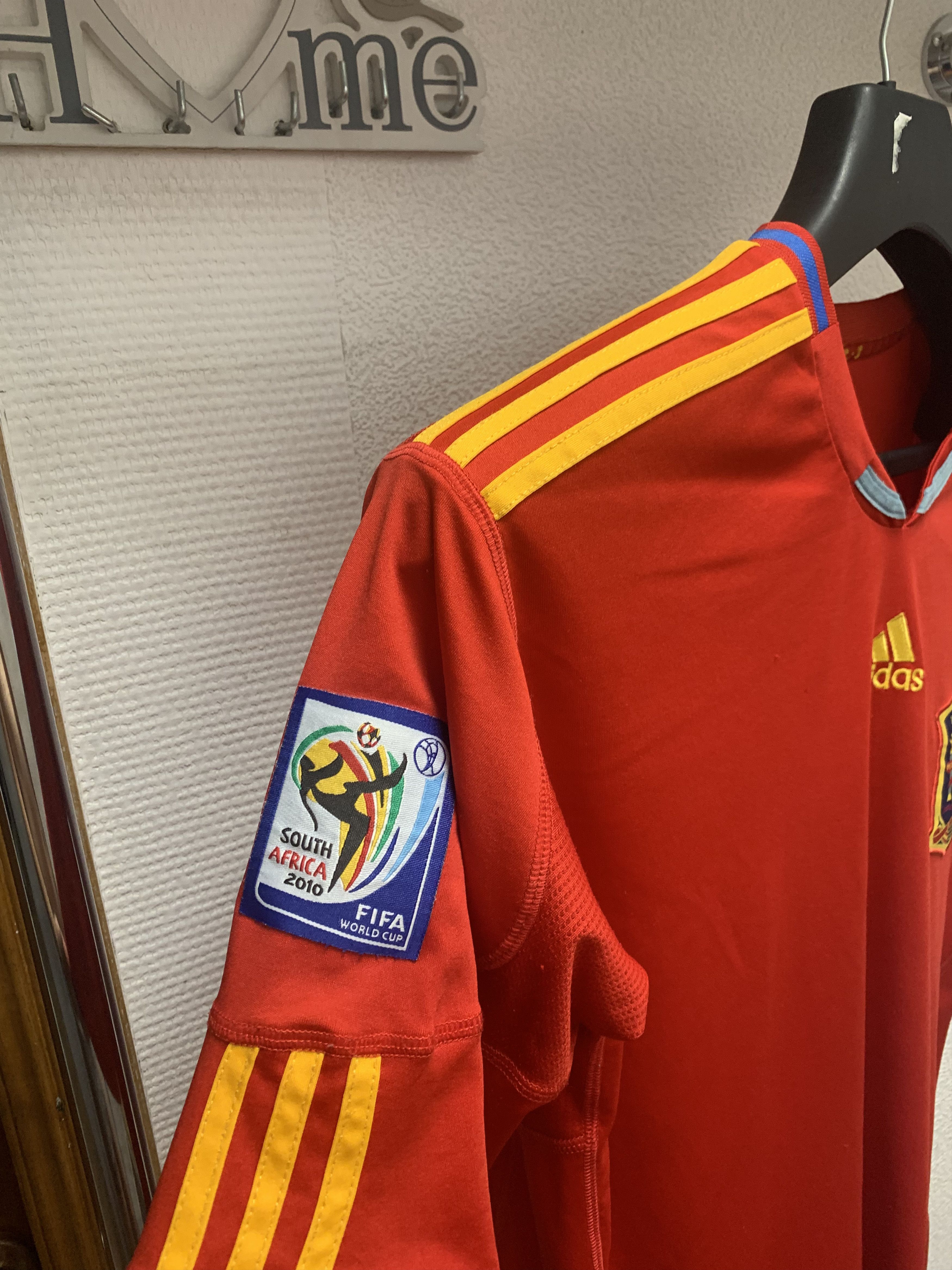 Adidas Spain Adidas soccer jersey South Africa patch 2010 L res Size US L / EU 52-54 / 3 - 3 Thumbnail