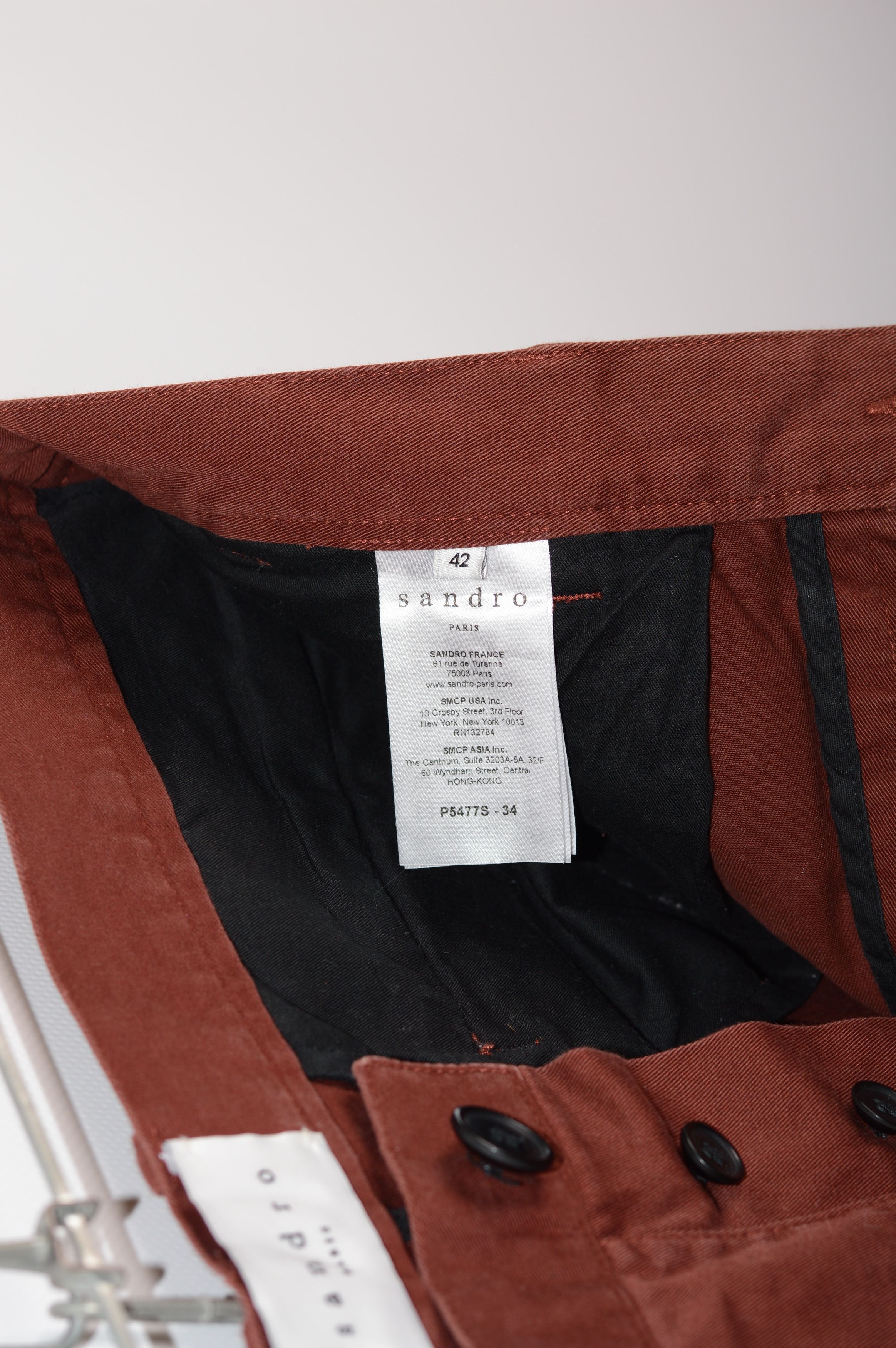 Sandro Sandro Paris Trousers Straight Pants Size US 34 / EU 50 - 7 Thumbnail