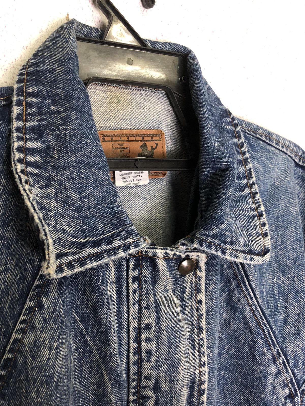 Vintage Distressed PREZZIA denim jacket heavy material XL Size US XL / EU 56 / 4 - 7 Thumbnail