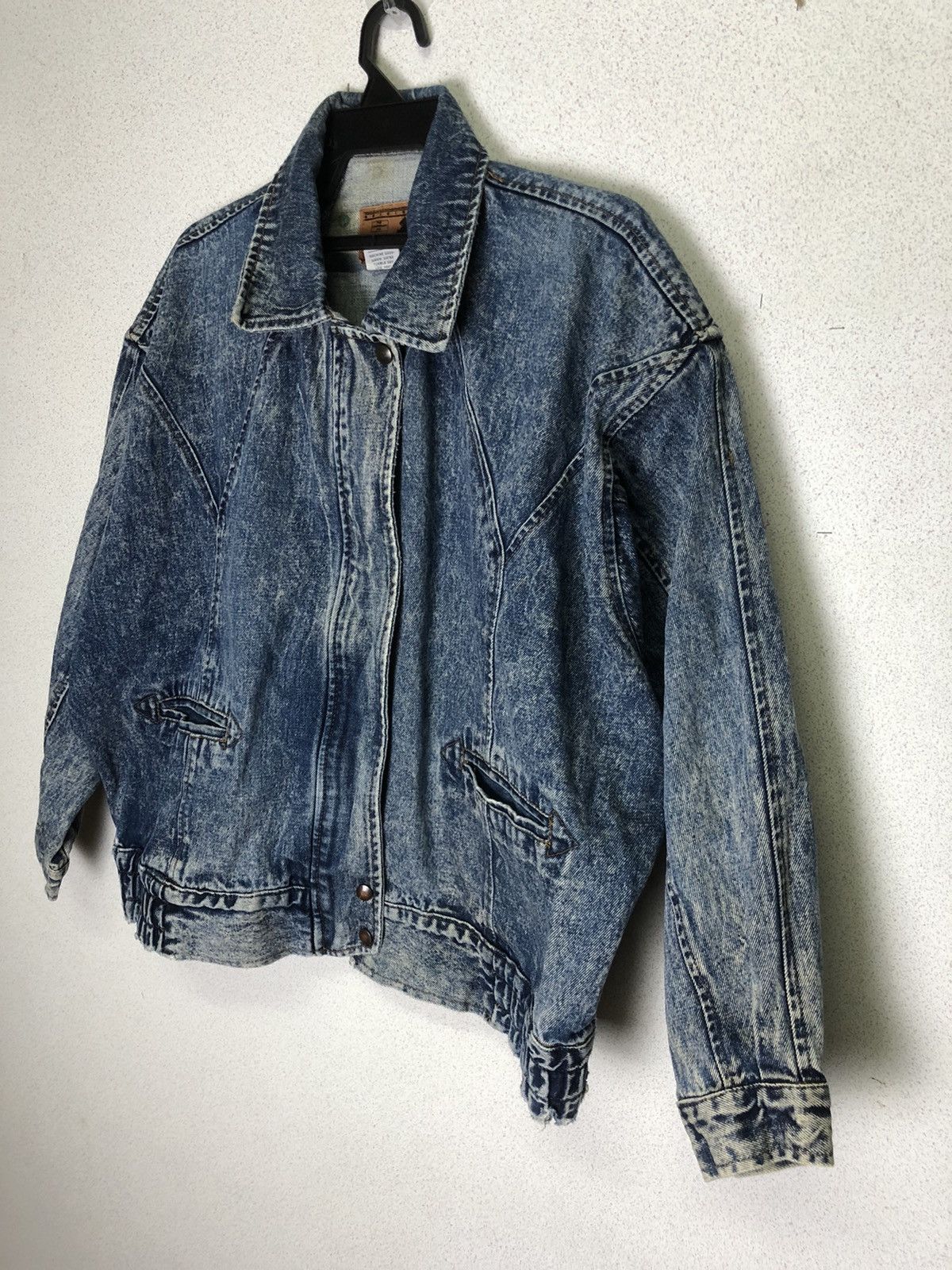 Vintage Distressed PREZZIA denim jacket heavy material XL Size US XL / EU 56 / 4 - 2 Thumbnail