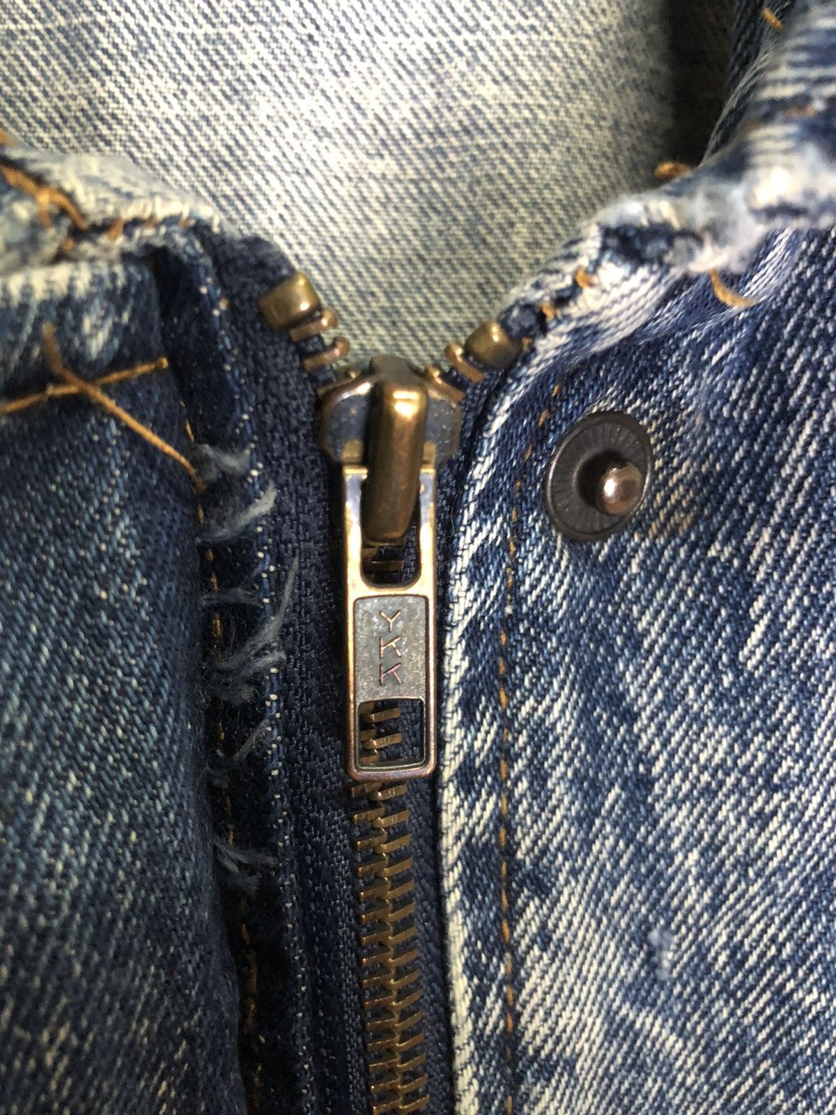 Vintage Distressed PREZZIA denim jacket heavy material XL Size US XL / EU 56 / 4 - 12 Thumbnail