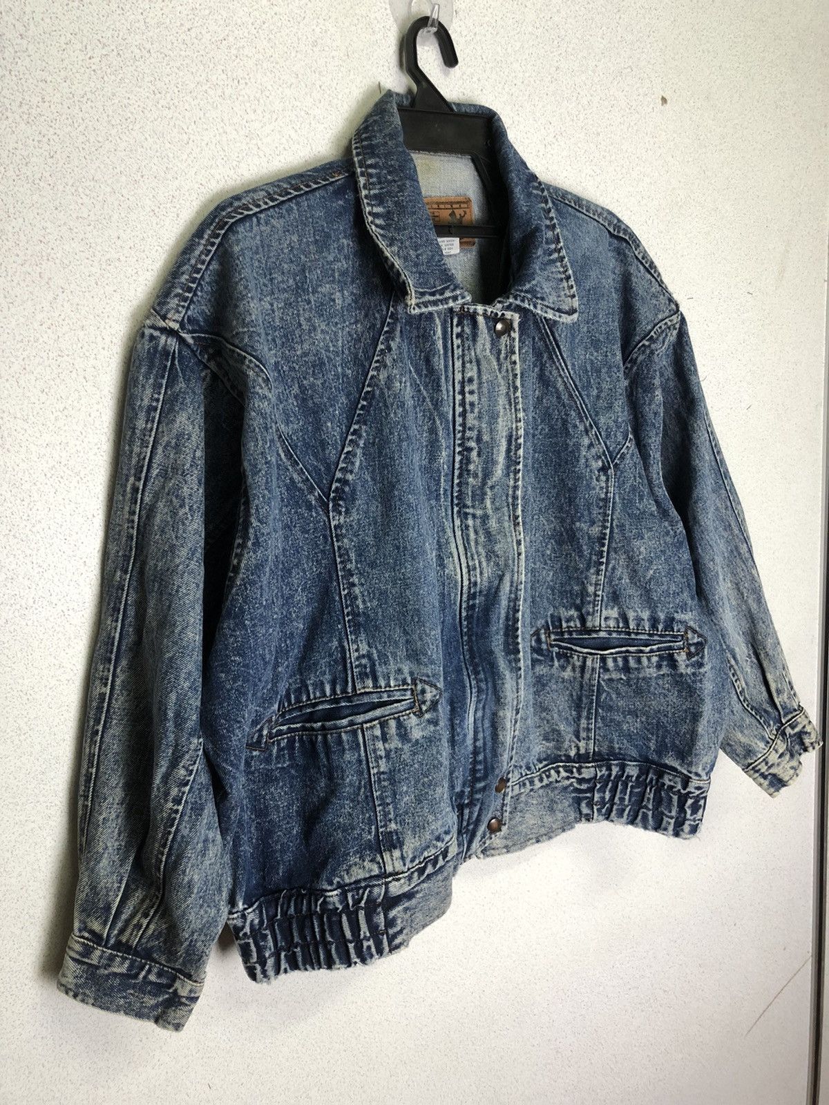 Vintage Distressed PREZZIA denim jacket heavy material XL Size US XL / EU 56 / 4 - 1 Thumbnail