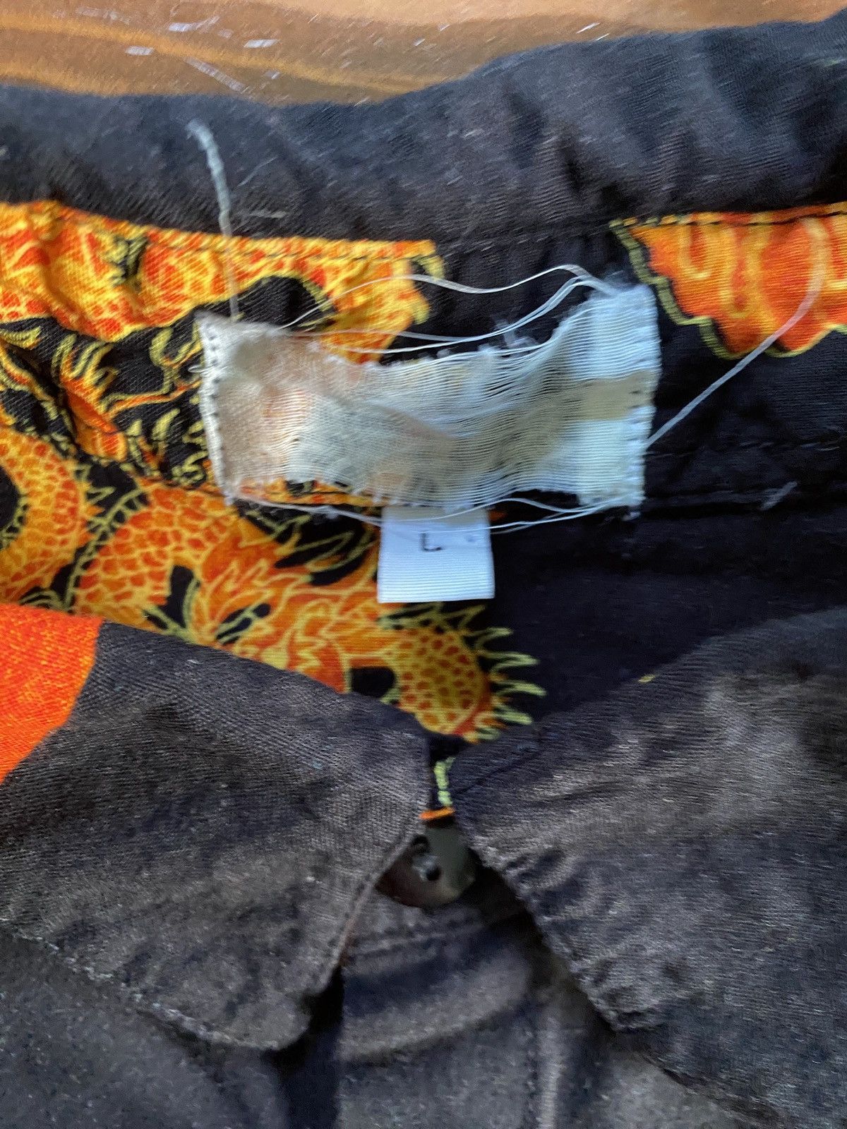 Vintage Vintage 80’s Flames Fire Dragon Japanese Style Button Up Size US L / EU 52-54 / 3 - 3 Thumbnail