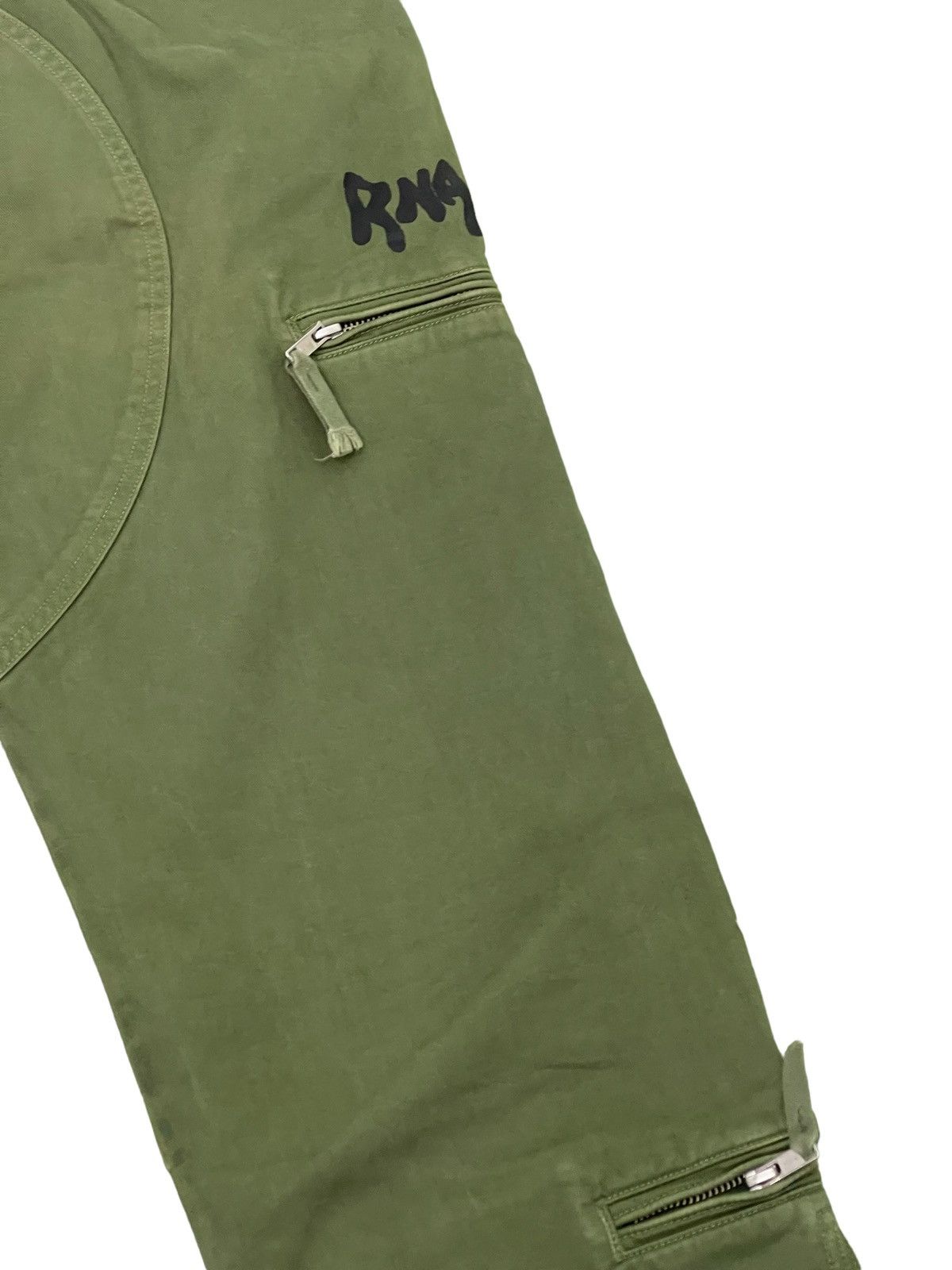 Japanese Brand Rna Inc Cargo Pant Cropped Style Panel Printed Regular 37🟦 Size US 31 - 18 Thumbnail