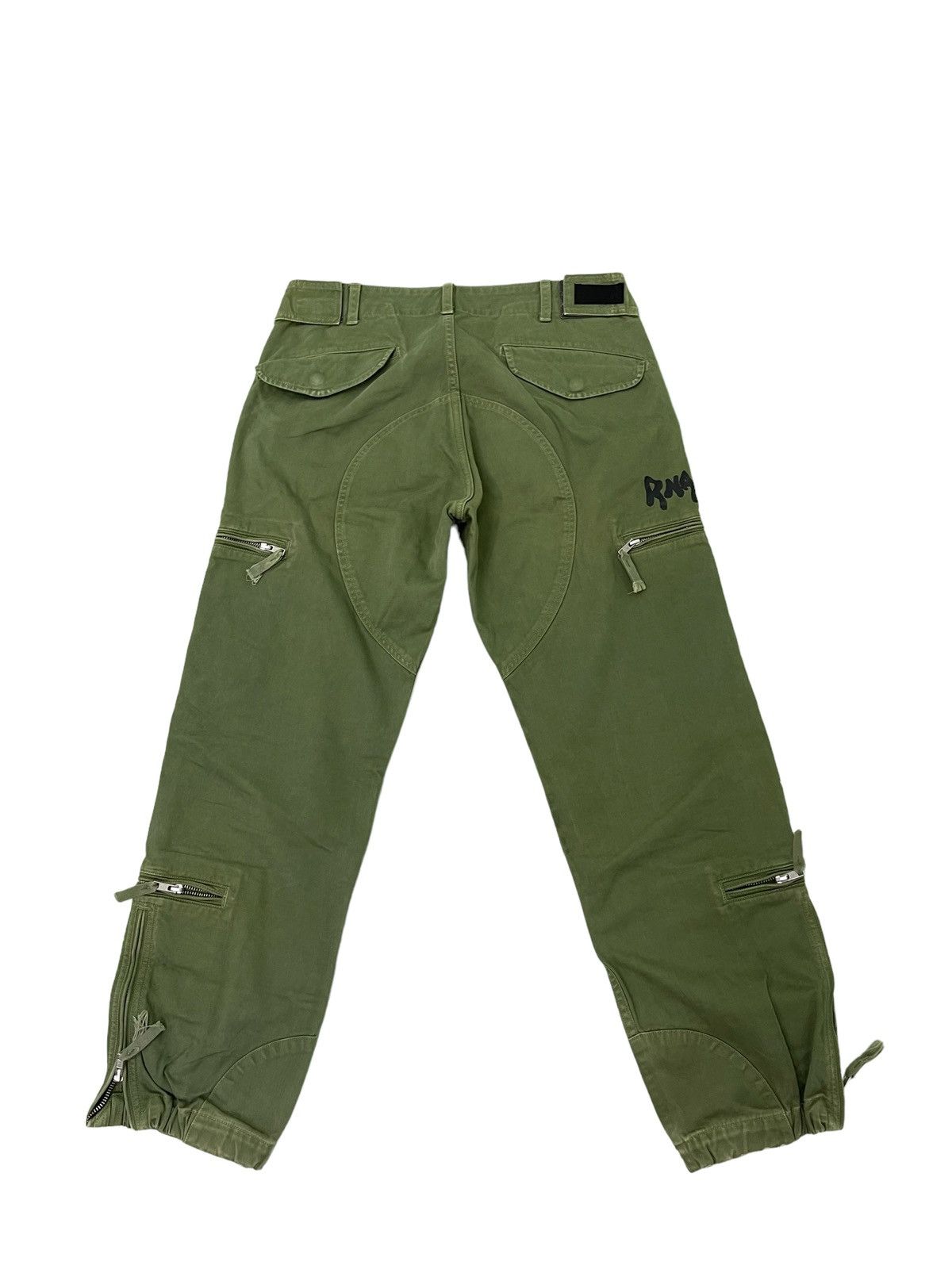 Japanese Brand Rna Inc Cargo Pant Cropped Style Panel Printed Regular 37🟦 Size US 31 - 12 Thumbnail