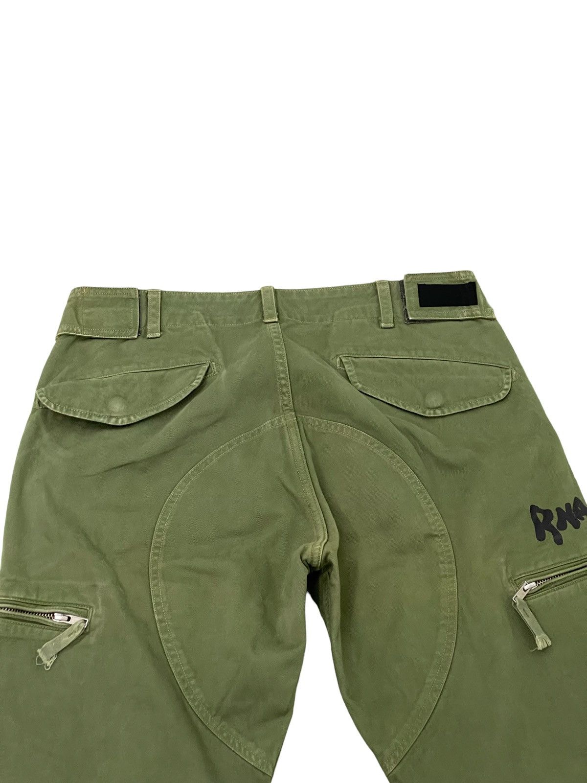 Japanese Brand Rna Inc Cargo Pant Cropped Style Panel Printed Regular 37🟦 Size US 31 - 19 Thumbnail