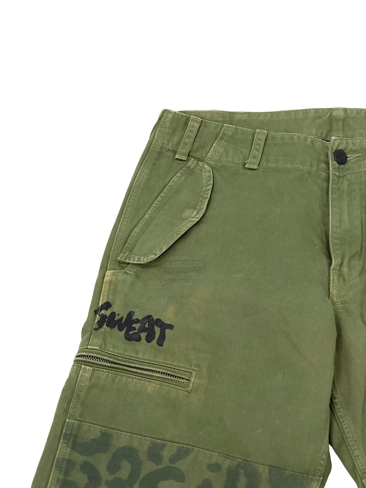 Japanese Brand Rna Inc Cargo Pant Cropped Style Panel Printed Regular 37🟦 Size US 31 - 8 Thumbnail