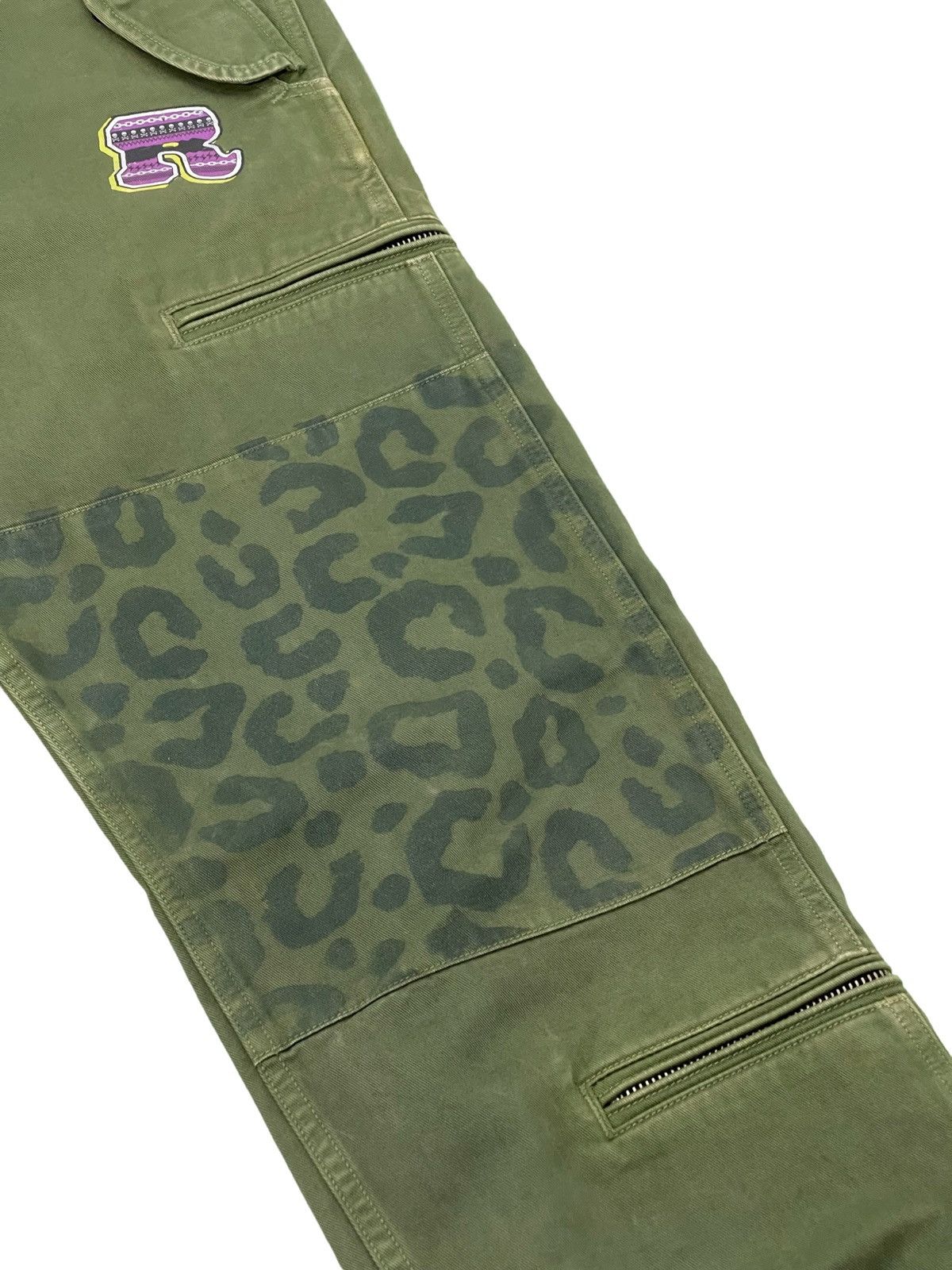 Japanese Brand Rna Inc Cargo Pant Cropped Style Panel Printed Regular 37🟦 Size US 31 - 7 Thumbnail