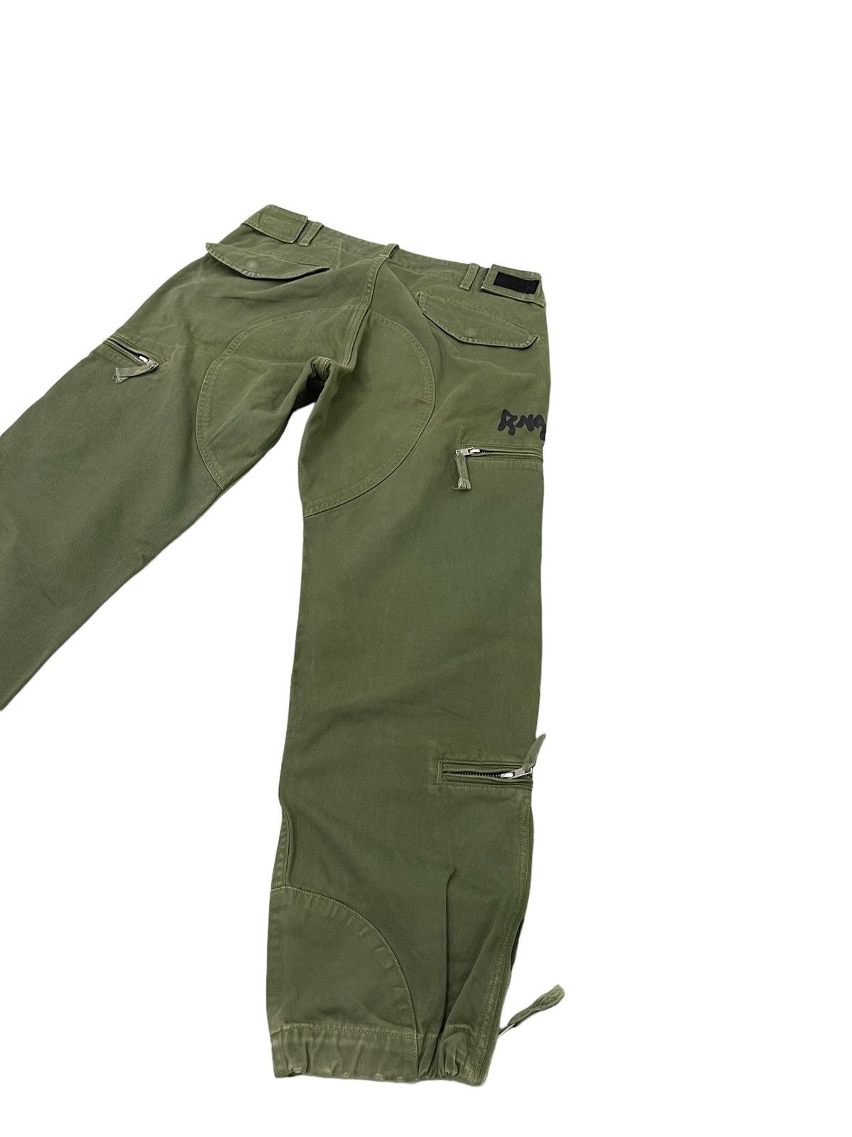 Japanese Brand Rna Inc Cargo Pant Cropped Style Panel Printed Regular 37🟦 Size US 31 - 14 Thumbnail