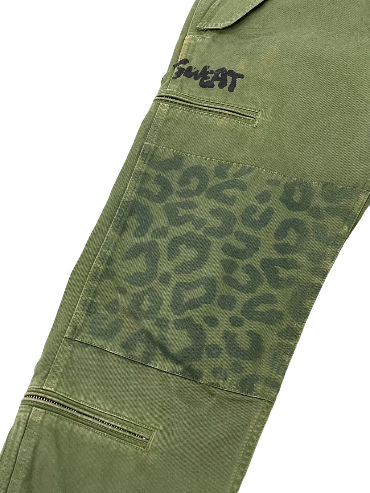 Japanese Brand Rna Inc Cargo Pant Cropped Style Panel Printed Regular 37🟦 Size US 31 - 6 Thumbnail