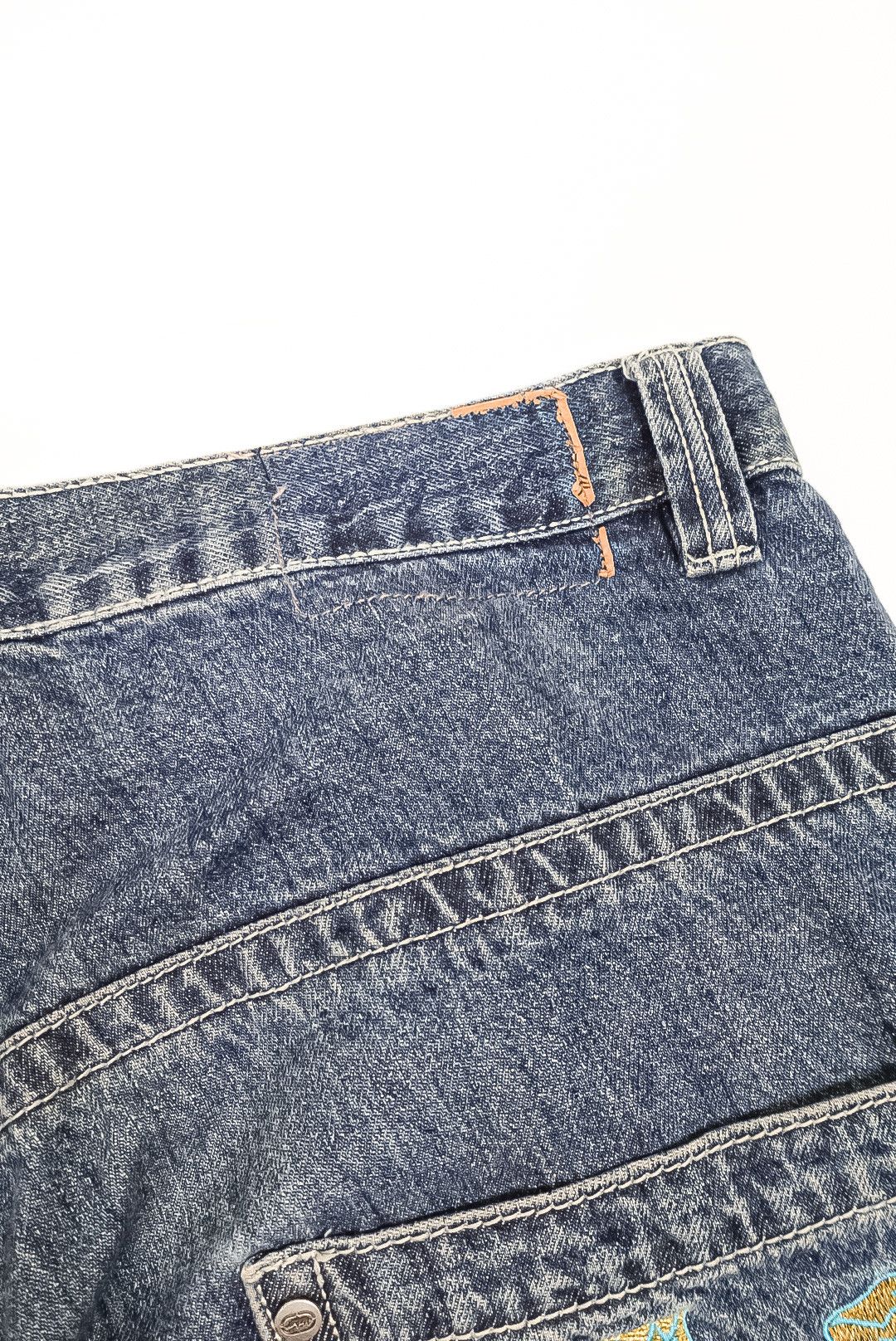 Ecko Unltd. × Marc Ecko Vintage Y2K 2000s Ecko Unltd Dragon Embroidered Jeans Size US 38 / EU 54 - 6 Thumbnail