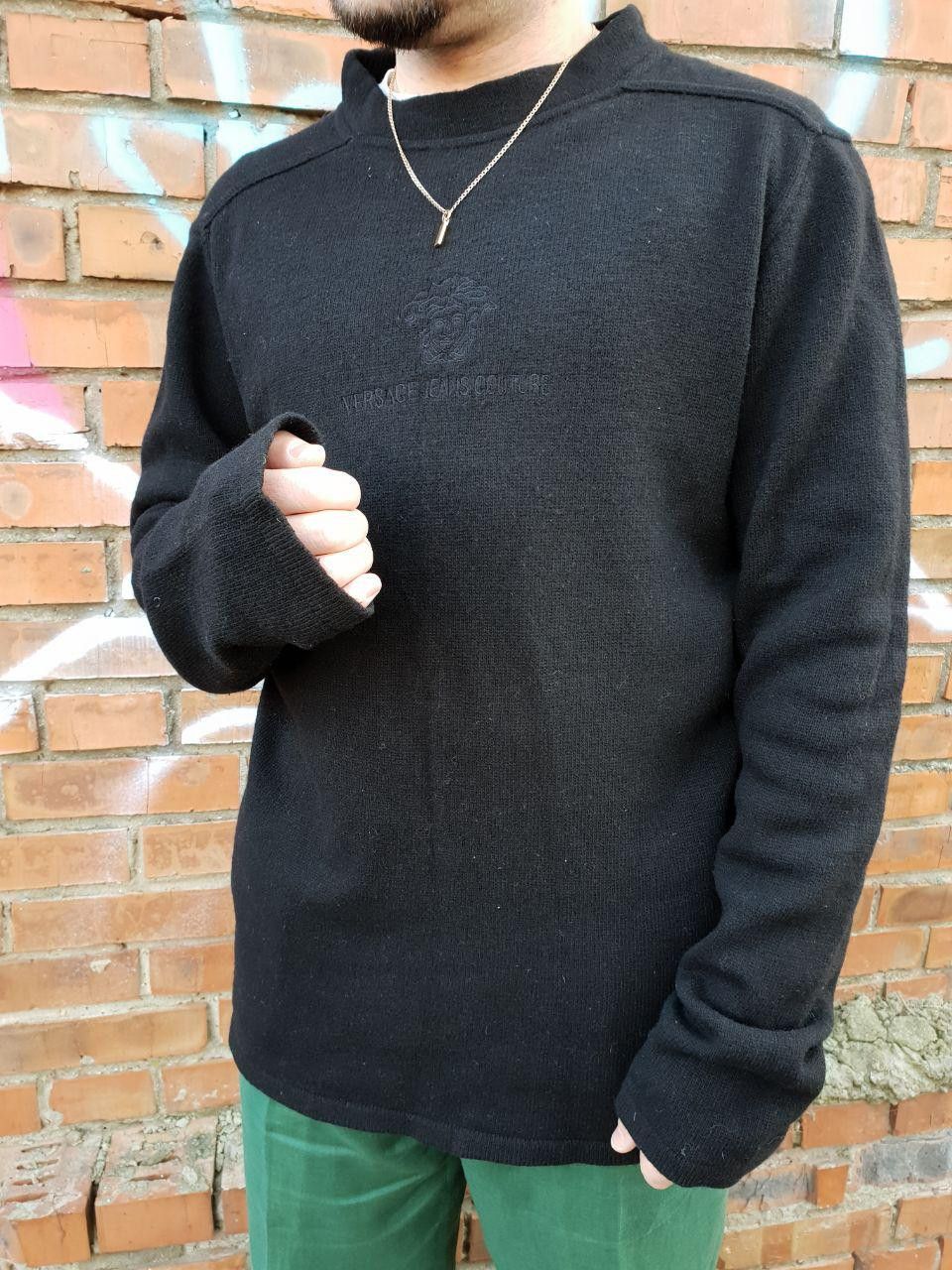 Versace × Versace Jeans Couture × Vintage Rare VERSACE Medusa Logo Wool Sweater Size US XL / EU 56 / 4 - 6 Thumbnail