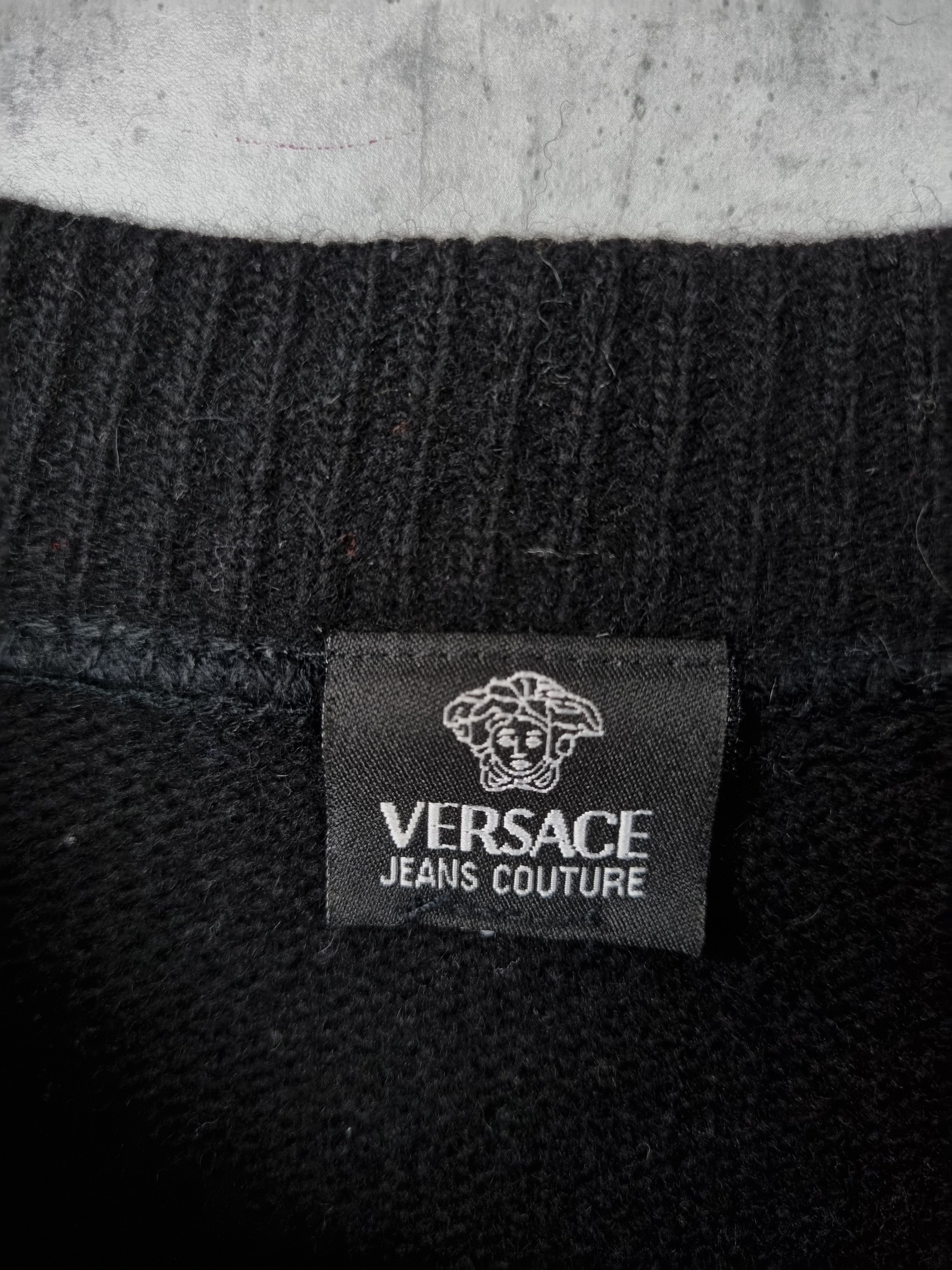 Versace × Versace Jeans Couture × Vintage Rare VERSACE Medusa Logo Wool Sweater Size US XL / EU 56 / 4 - 12 Thumbnail