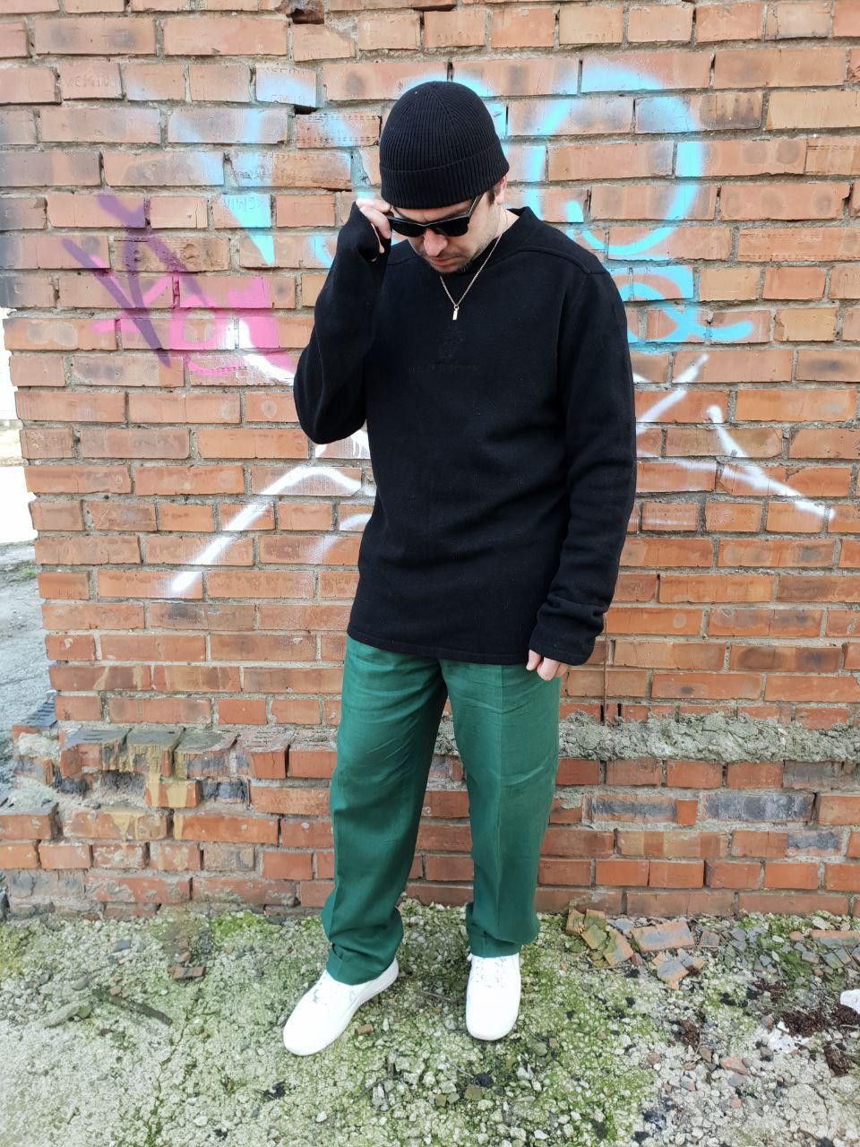 Versace × Versace Jeans Couture × Vintage Rare VERSACE Medusa Logo Wool Sweater Size US XL / EU 56 / 4 - 7 Thumbnail