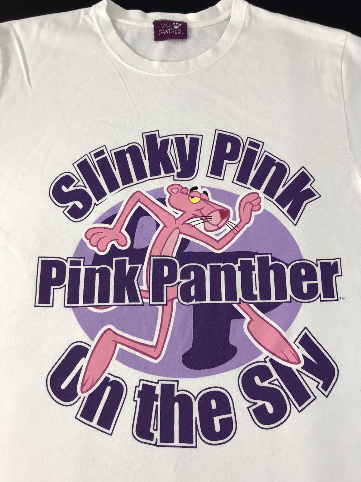 Japanese Brand × Vintage Pink Panther Slinky Pink On The Sly Big Printed Tee Size US M / EU 48-50 / 2 - 4 Thumbnail