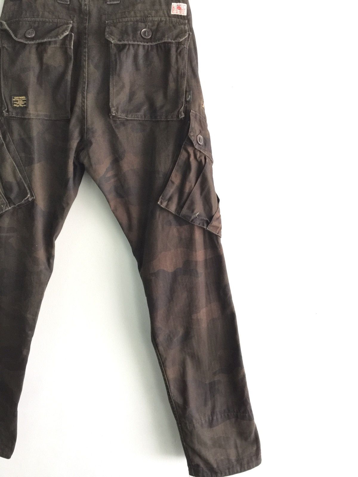 Japanese Brand Back Number Camo 6 Pocket Style Pants Size US 33 - 14 Thumbnail