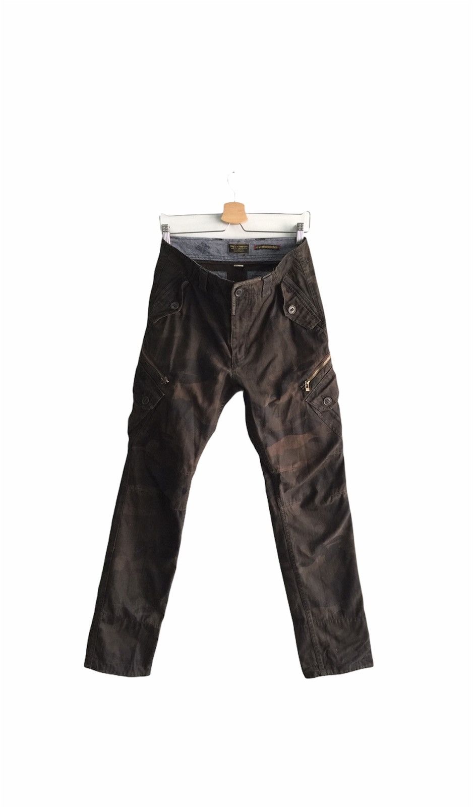 Japanese Brand Back Number Camo 6 Pocket Style Pants Size US 33 - 1 Thumbnail