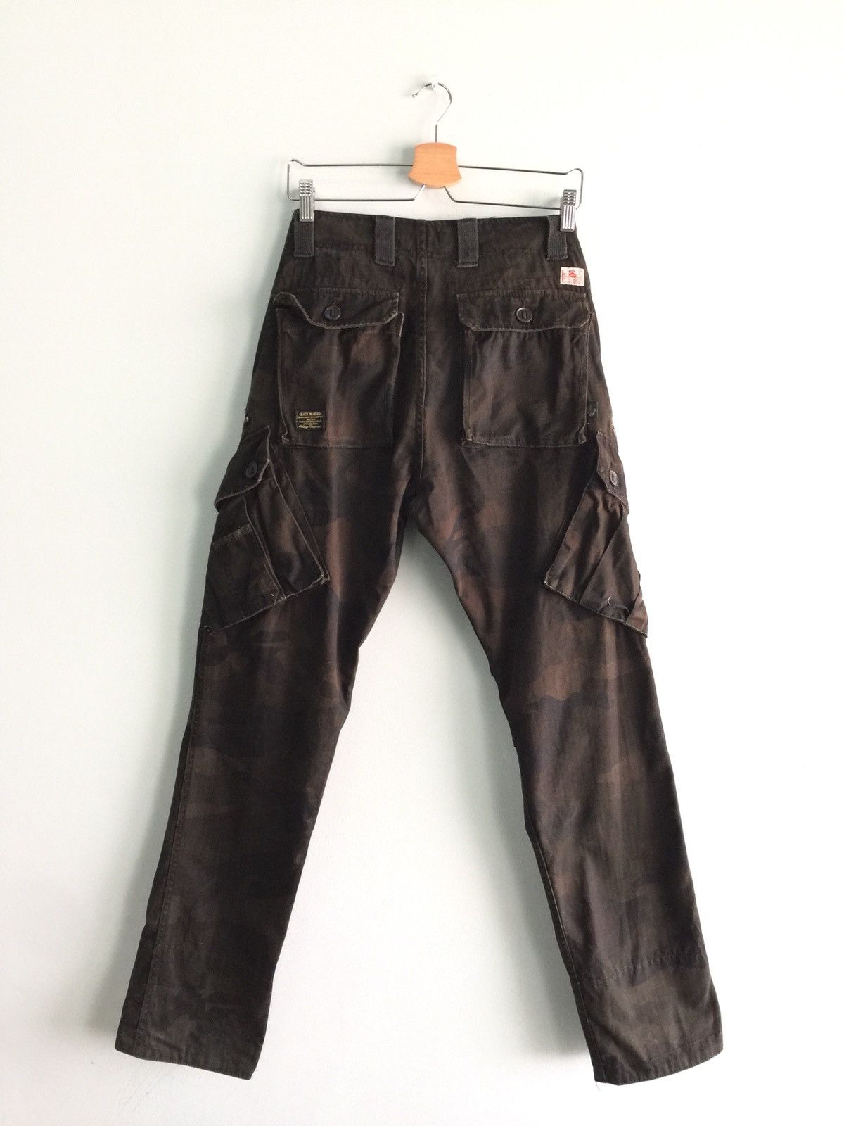 Japanese Brand Back Number Camo 6 Pocket Style Pants Size US 33 - 9 Thumbnail