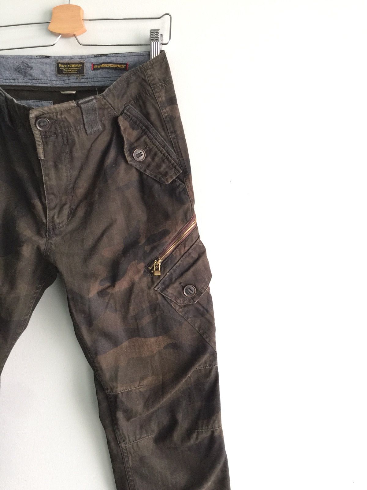 Japanese Brand Back Number Camo 6 Pocket Style Pants Size US 33 - 5 Thumbnail