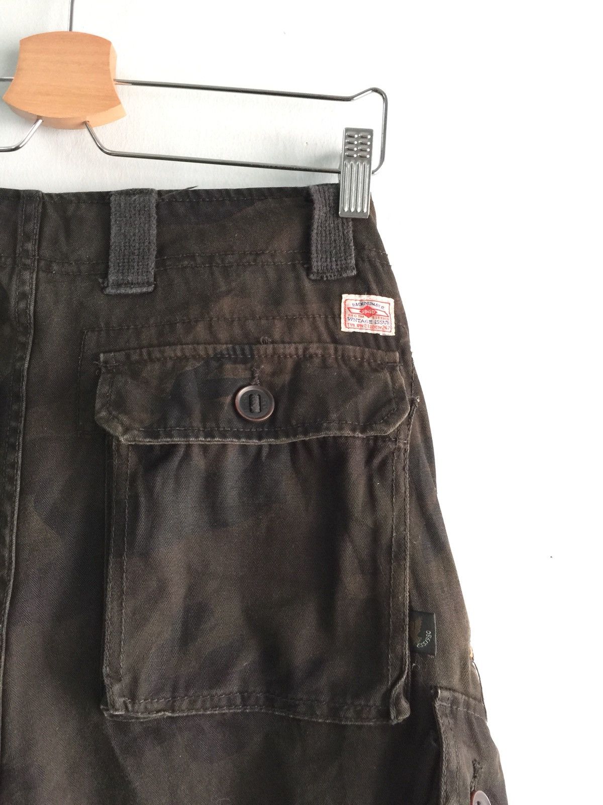 Japanese Brand Back Number Camo 6 Pocket Style Pants Size US 33 - 10 Thumbnail