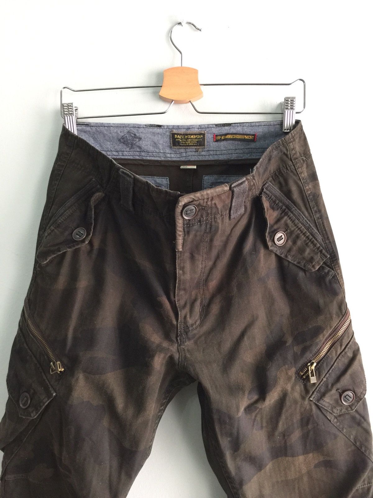 Japanese Brand Back Number Camo 6 Pocket Style Pants Size US 33 - 3 Thumbnail