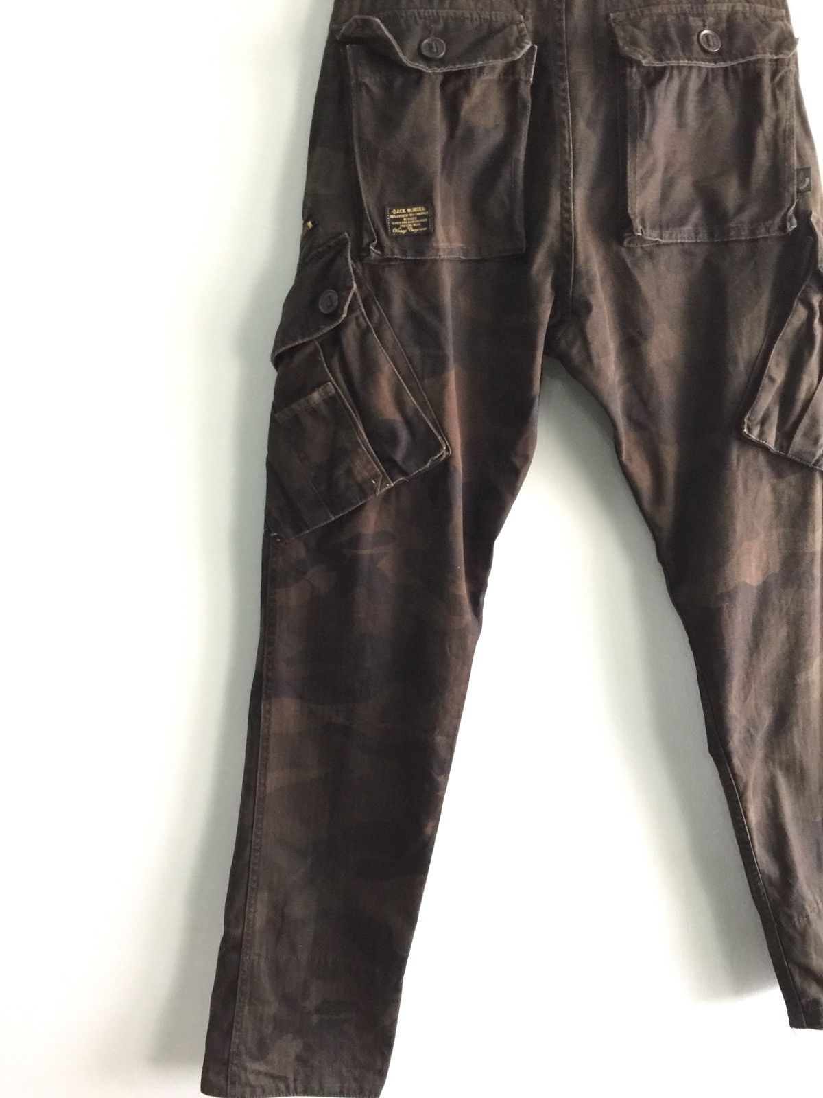 Japanese Brand Back Number Camo 6 Pocket Style Pants Size US 33 - 13 Thumbnail