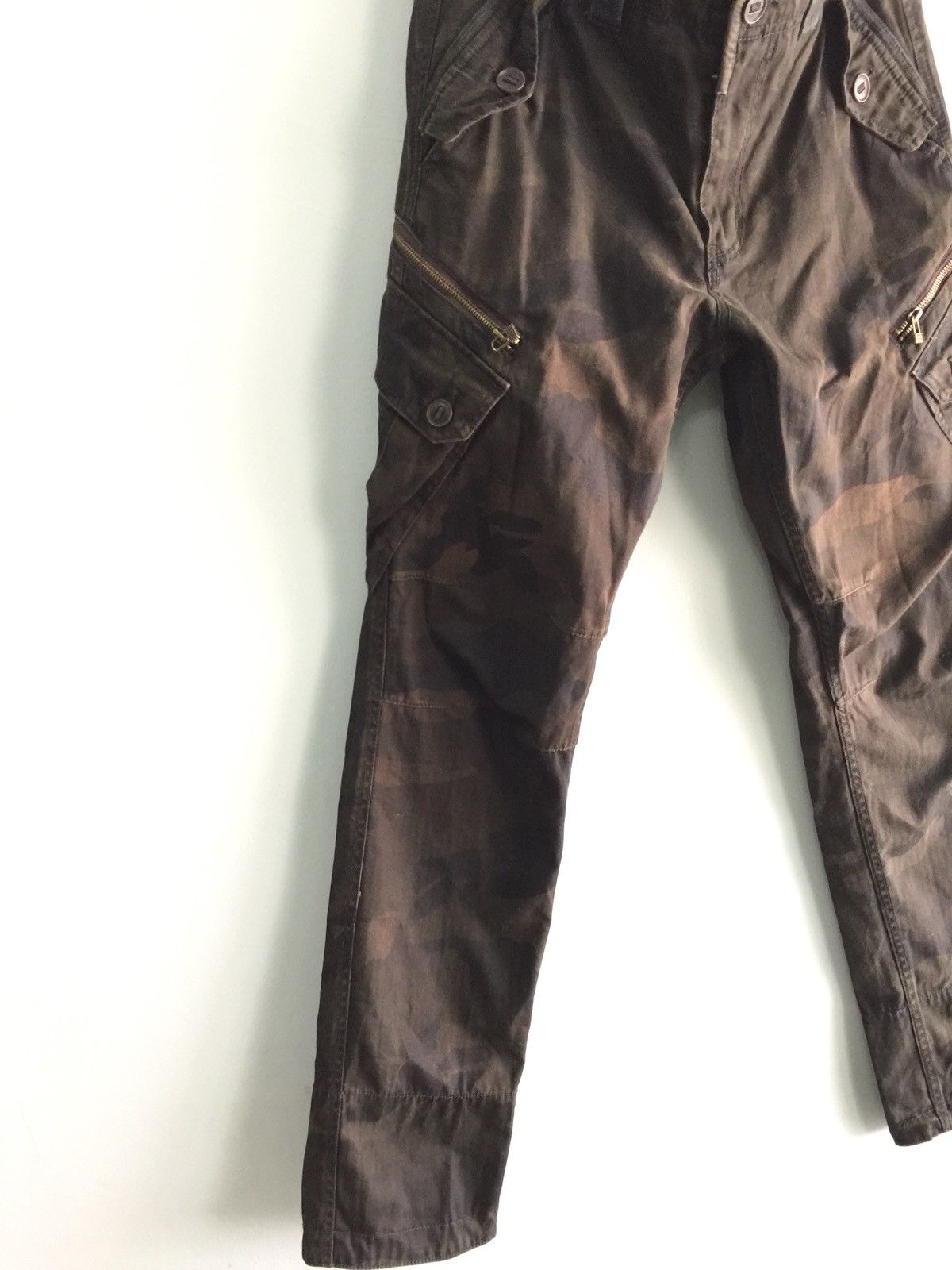 Japanese Brand Back Number Camo 6 Pocket Style Pants Size US 33 - 7 Thumbnail