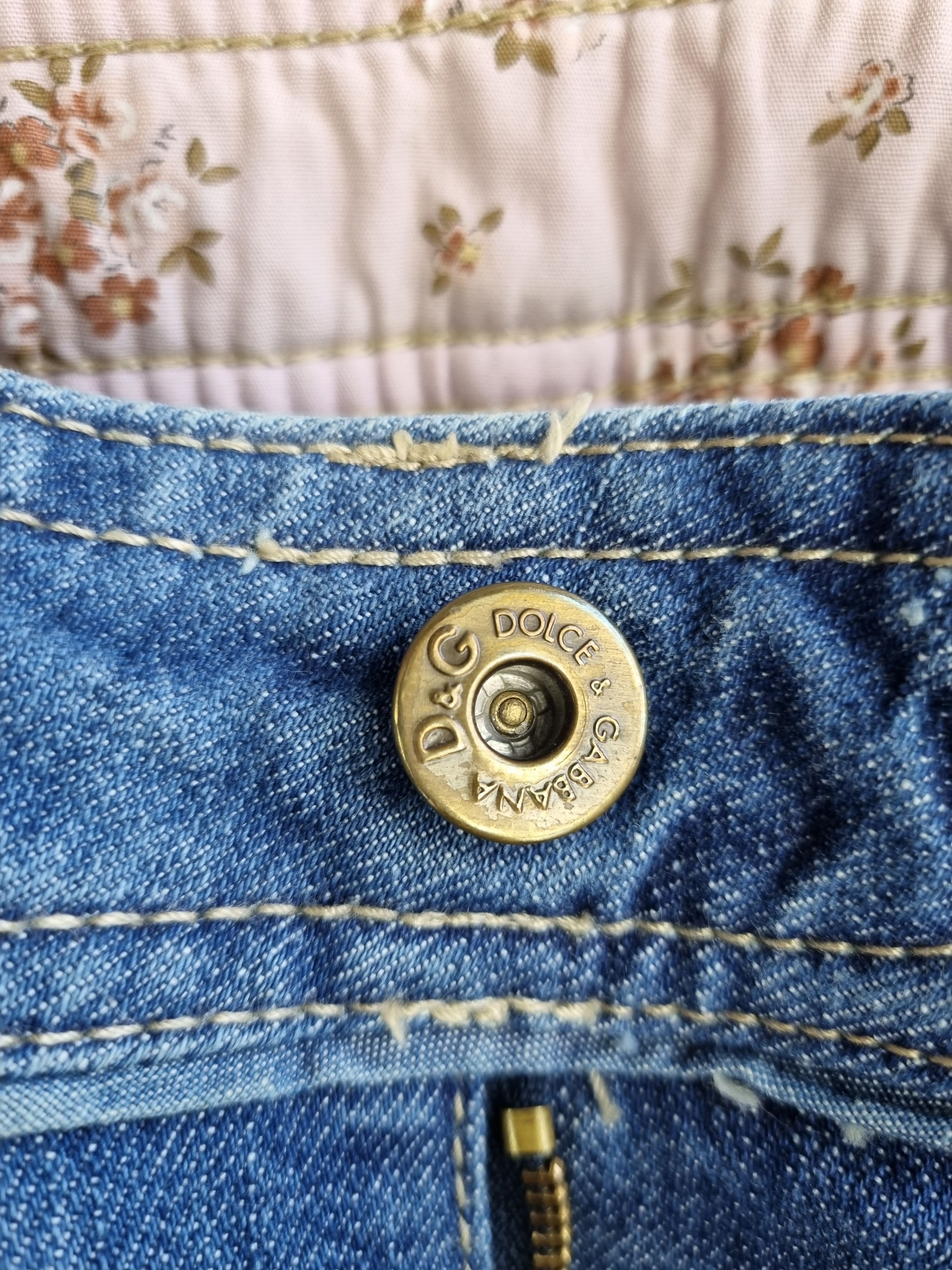 Dolce & Gabbana × Vintage Rare Dolce and Gabbana Leather Patch Denim Jeans Size 30" / US 8 / IT 44 - 11 Thumbnail