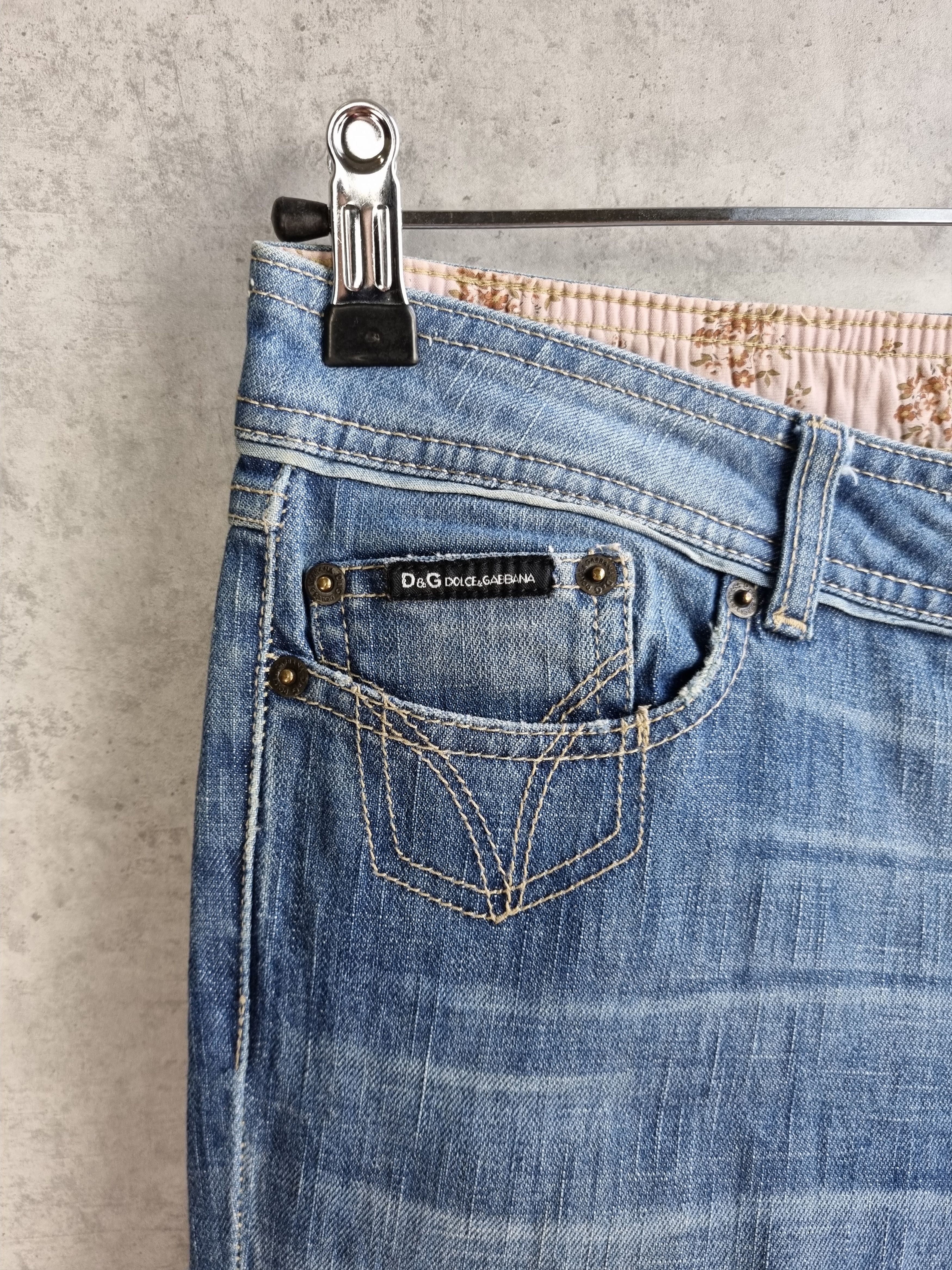 Dolce & Gabbana × Vintage Rare Dolce and Gabbana Leather Patch Denim Jeans Size 30" / US 8 / IT 44 - 7 Thumbnail