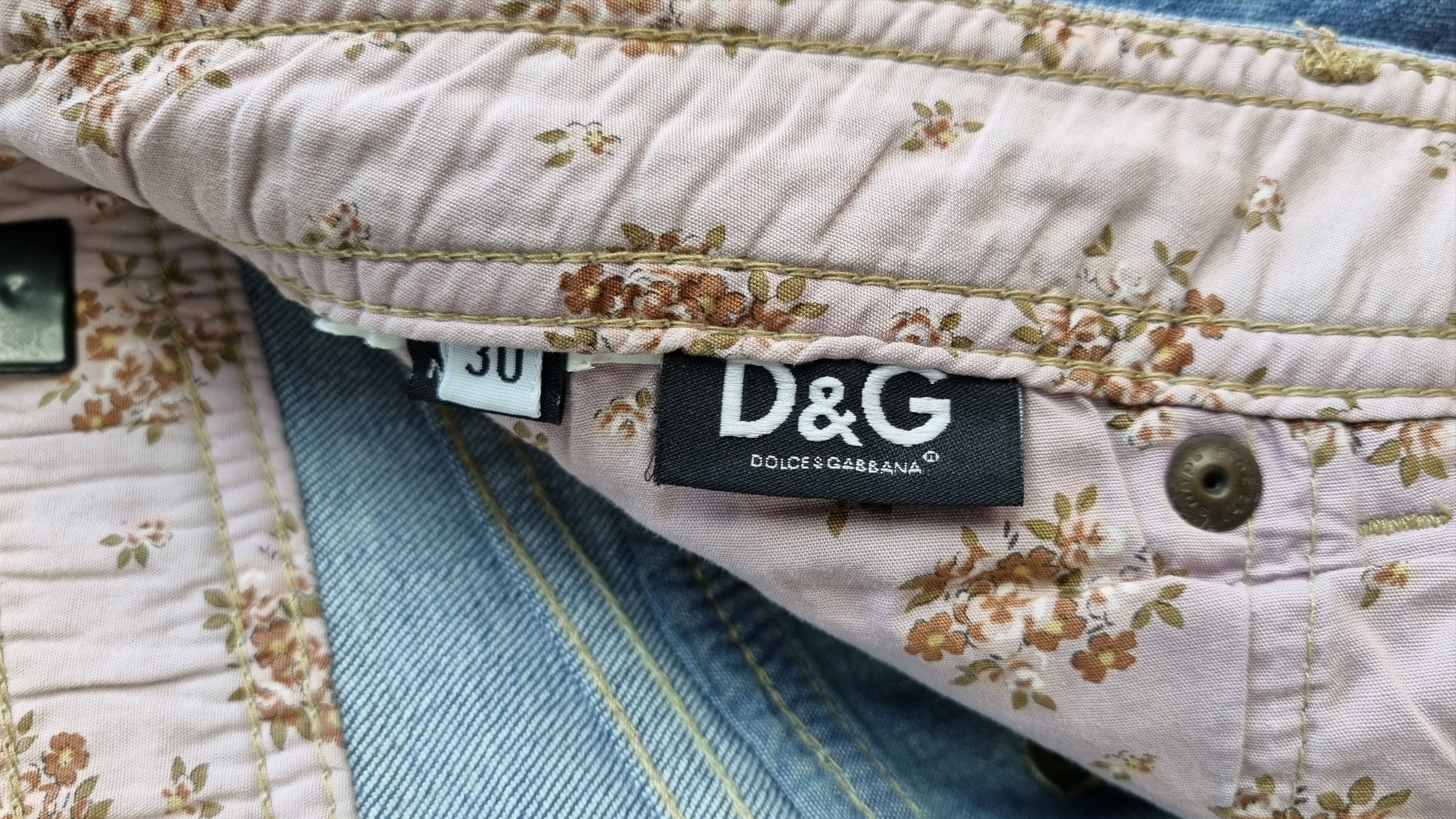 Dolce & Gabbana × Vintage Rare Dolce and Gabbana Leather Patch Denim Jeans Size 30" / US 8 / IT 44 - 8 Thumbnail