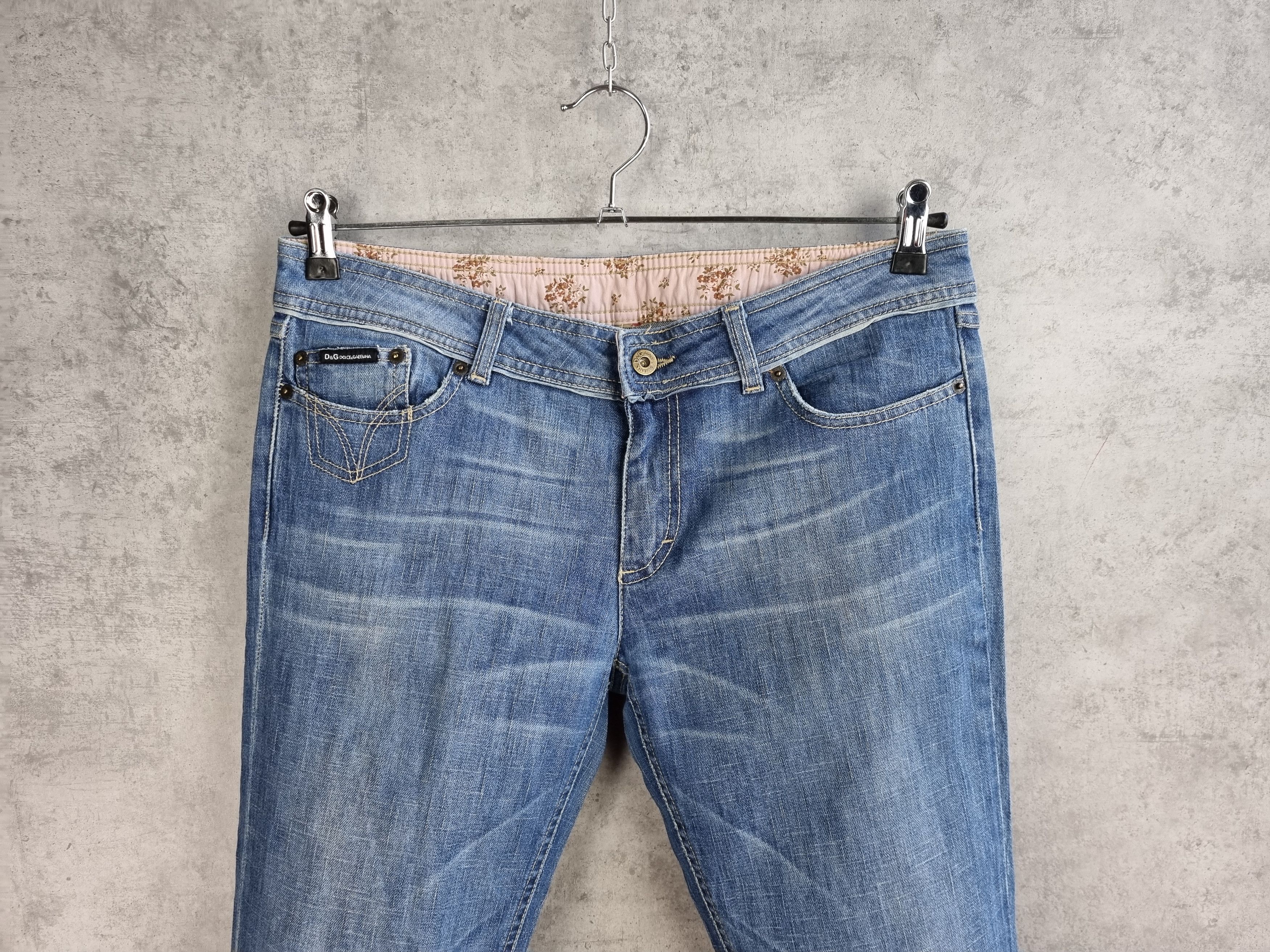 Dolce & Gabbana × Vintage Rare Dolce and Gabbana Leather Patch Denim Jeans Size 30" / US 8 / IT 44 - 3 Thumbnail