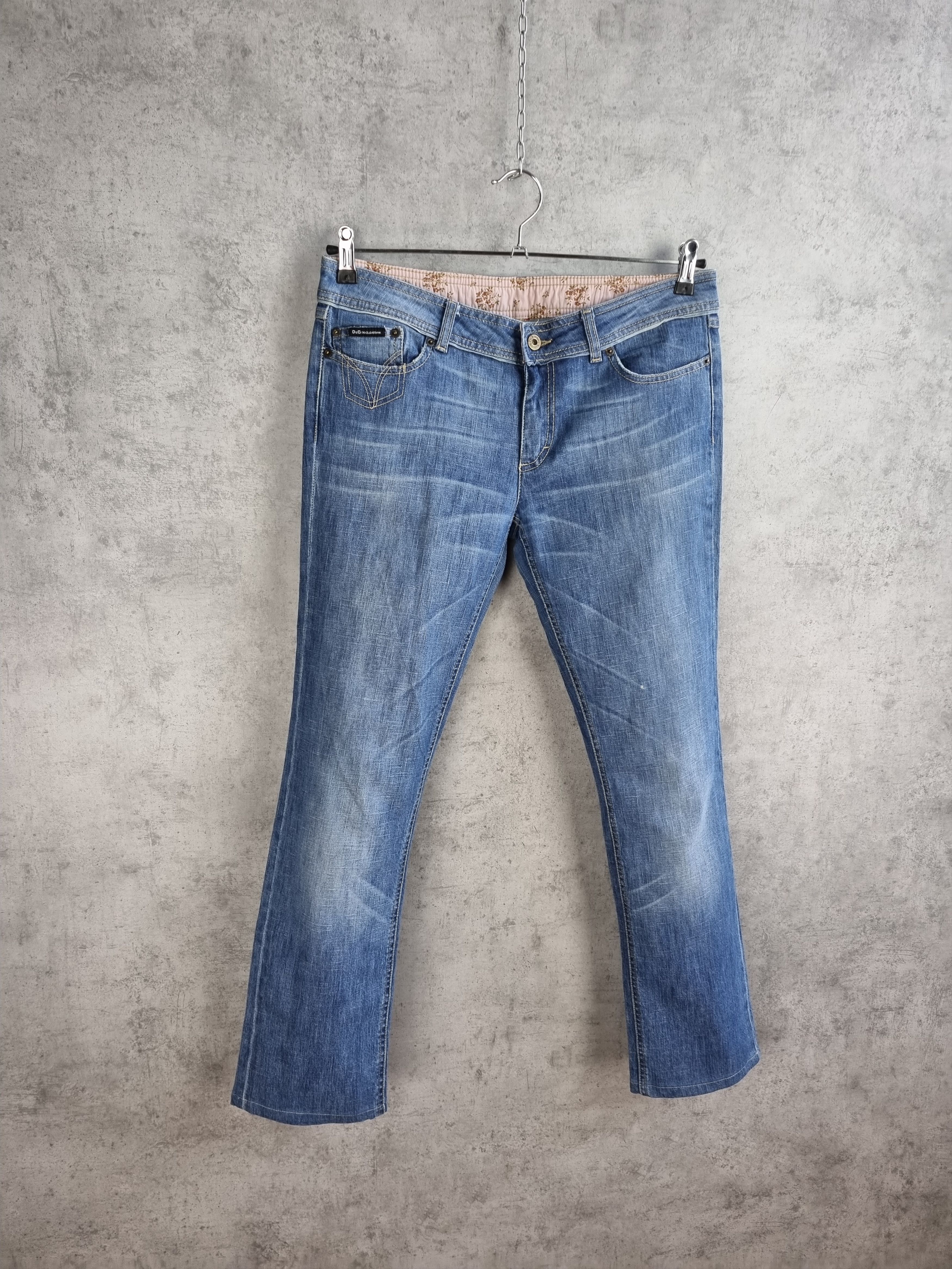 Dolce & Gabbana × Vintage Rare Dolce and Gabbana Leather Patch Denim Jeans Size 30" / US 8 / IT 44 - 12 Thumbnail