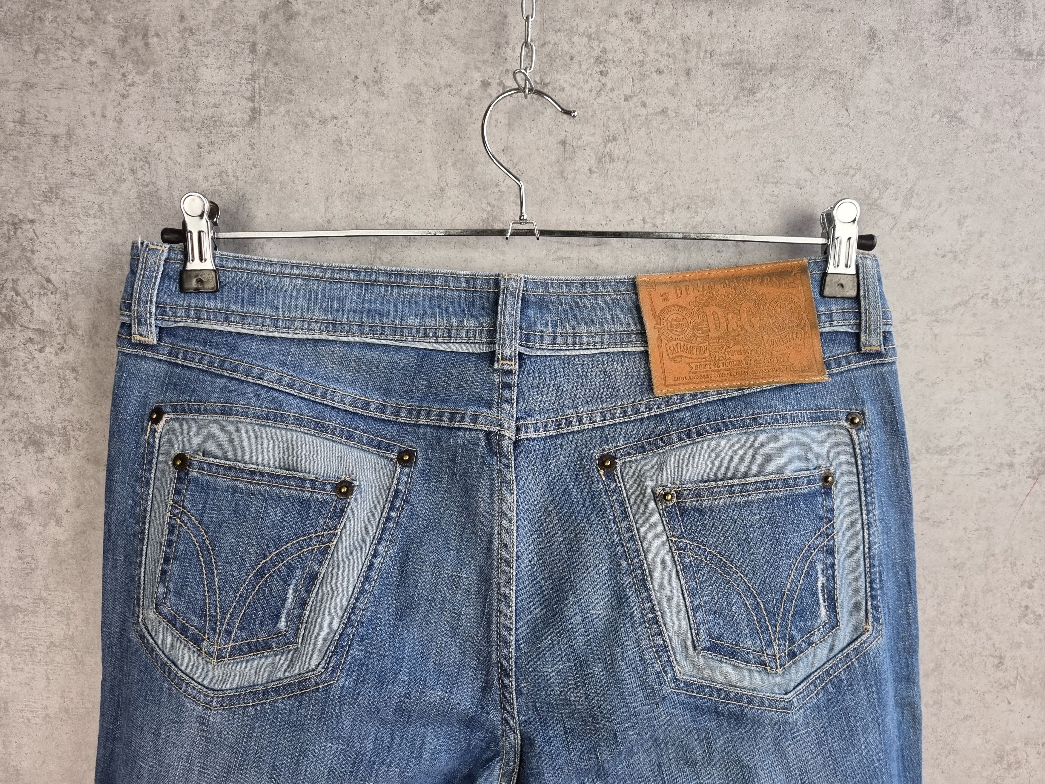 Dolce & Gabbana × Vintage Rare Dolce and Gabbana Leather Patch Denim Jeans Size 30" / US 8 / IT 44 - 4 Thumbnail