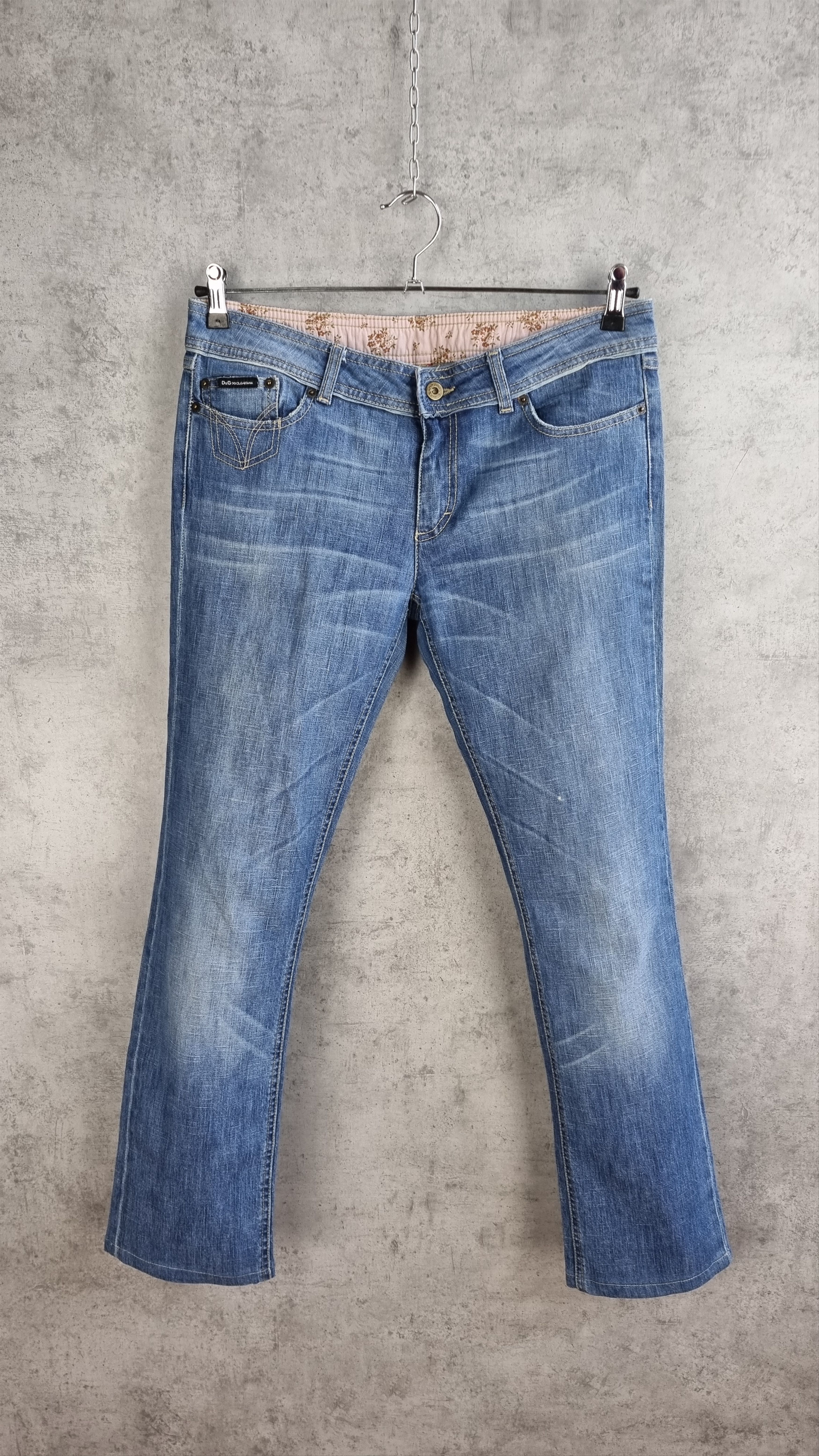 Dolce & Gabbana × Vintage Rare Dolce and Gabbana Leather Patch Denim Jeans Size 30" / US 8 / IT 44 - 15 Thumbnail