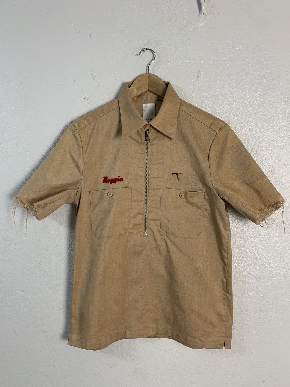DuPont Vintage Number Nine SS2000 Mechanic Short Sleeve Shirt Size US M / EU 48-50 / 2 - 8 Thumbnail