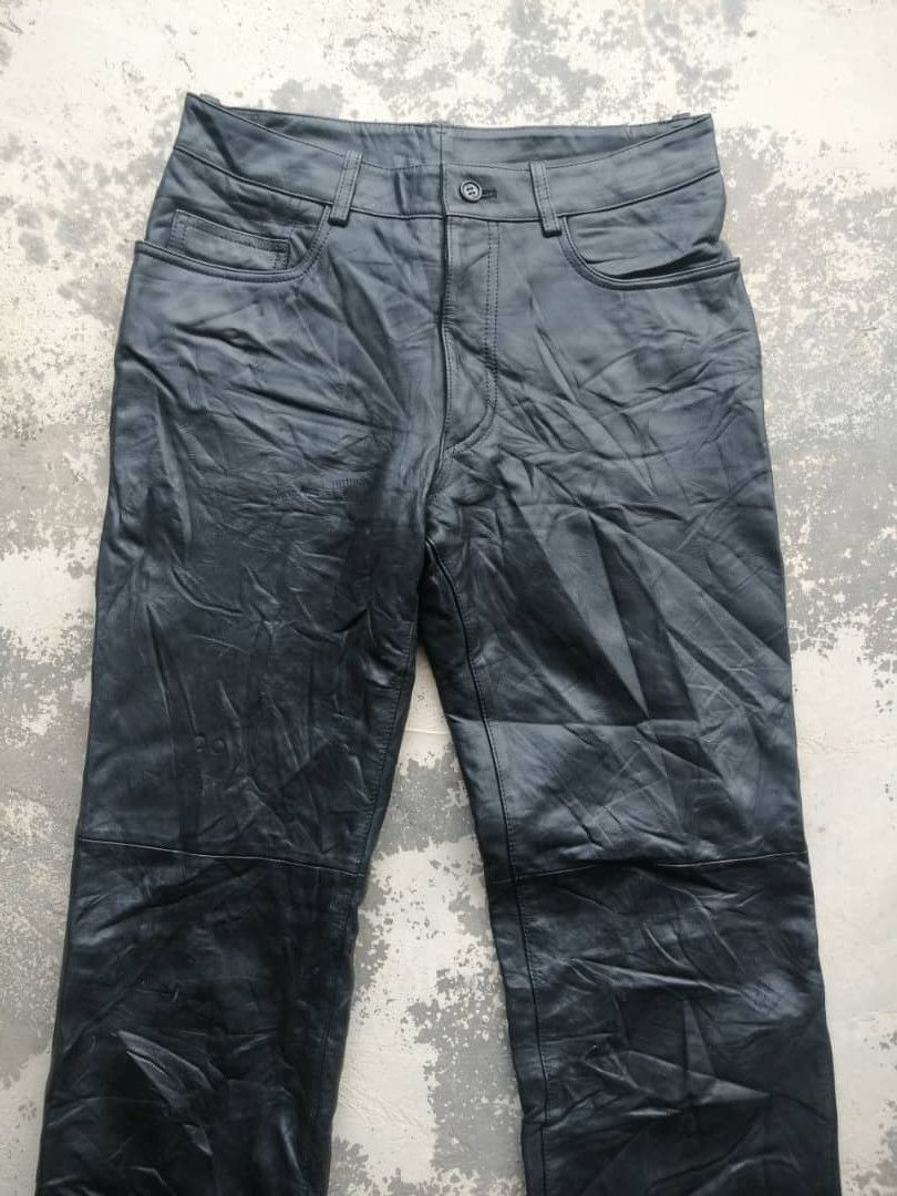 Genuine Leather × Paul Smith × Vintage Vintage Paul Smith London Leather Pants Size US 29 - 3 Thumbnail