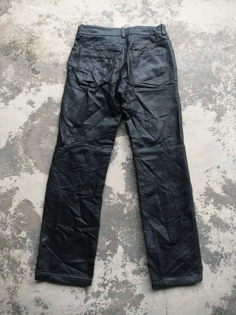 Genuine Leather × Paul Smith × Vintage Vintage Paul Smith London Leather Pants Size US 29 - 2 Thumbnail