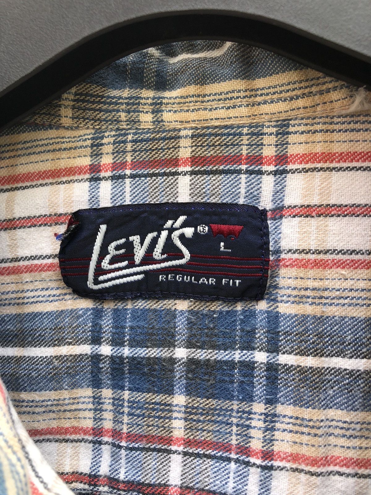 Levi's Vintage 80's Levis White Tab Flannels Shirts Size US L / EU 52-54 / 3 - 12 Thumbnail