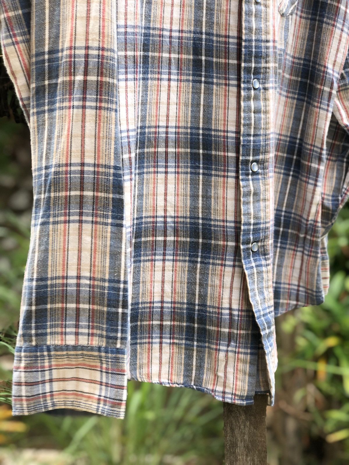 Levi's Vintage 80's Levis White Tab Flannels Shirts Size US L / EU 52-54 / 3 - 3 Thumbnail