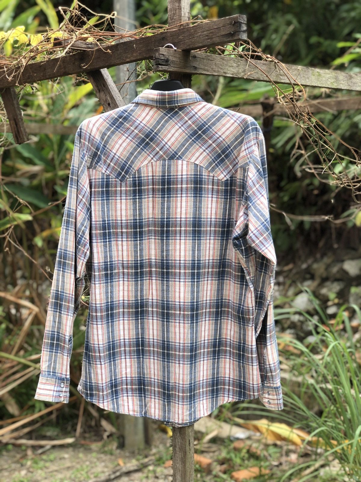 Levi's Vintage 80's Levis White Tab Flannels Shirts Size US L / EU 52-54 / 3 - 4 Thumbnail