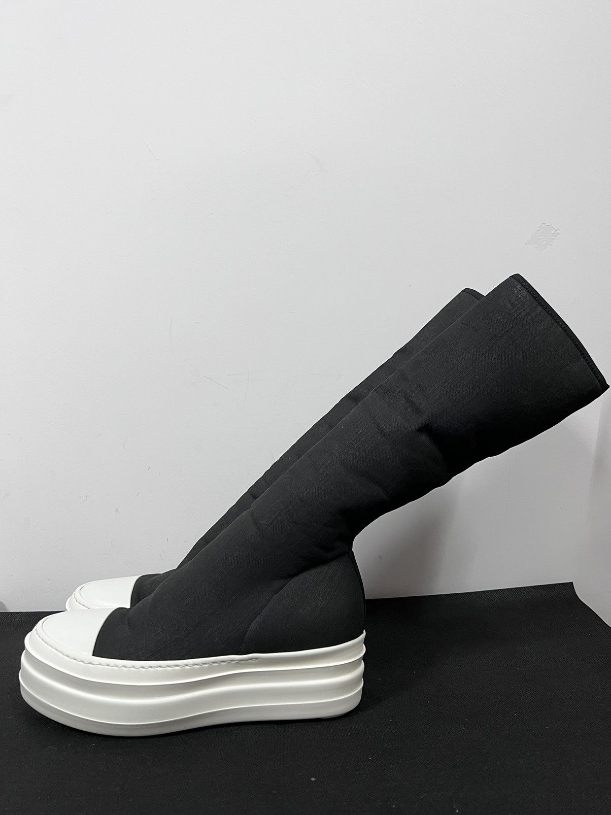 Rick Owens Drkshdw Rick owens drkshdw waxed double bumper sock sneakers sz38 Size US 8 / IT 38 - 5 Thumbnail