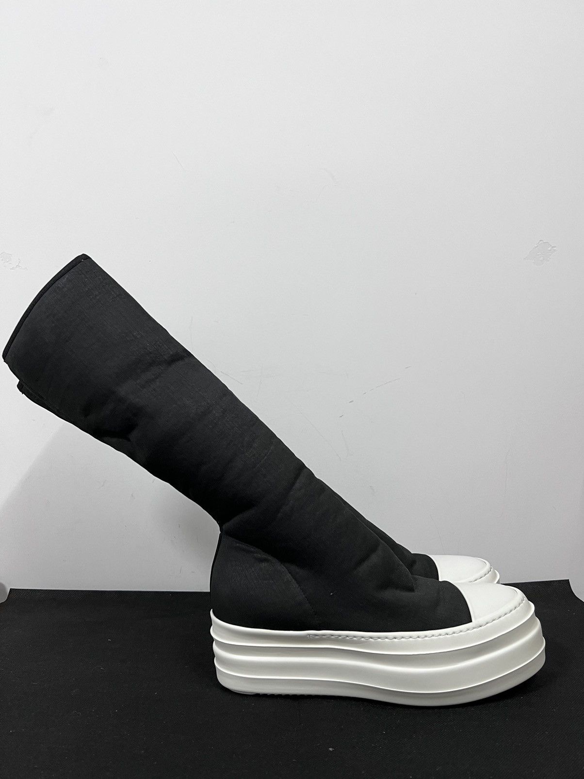 Rick Owens Drkshdw Rick owens drkshdw waxed double bumper sock sneakers sz38 Size US 8 / IT 38 - 6 Thumbnail