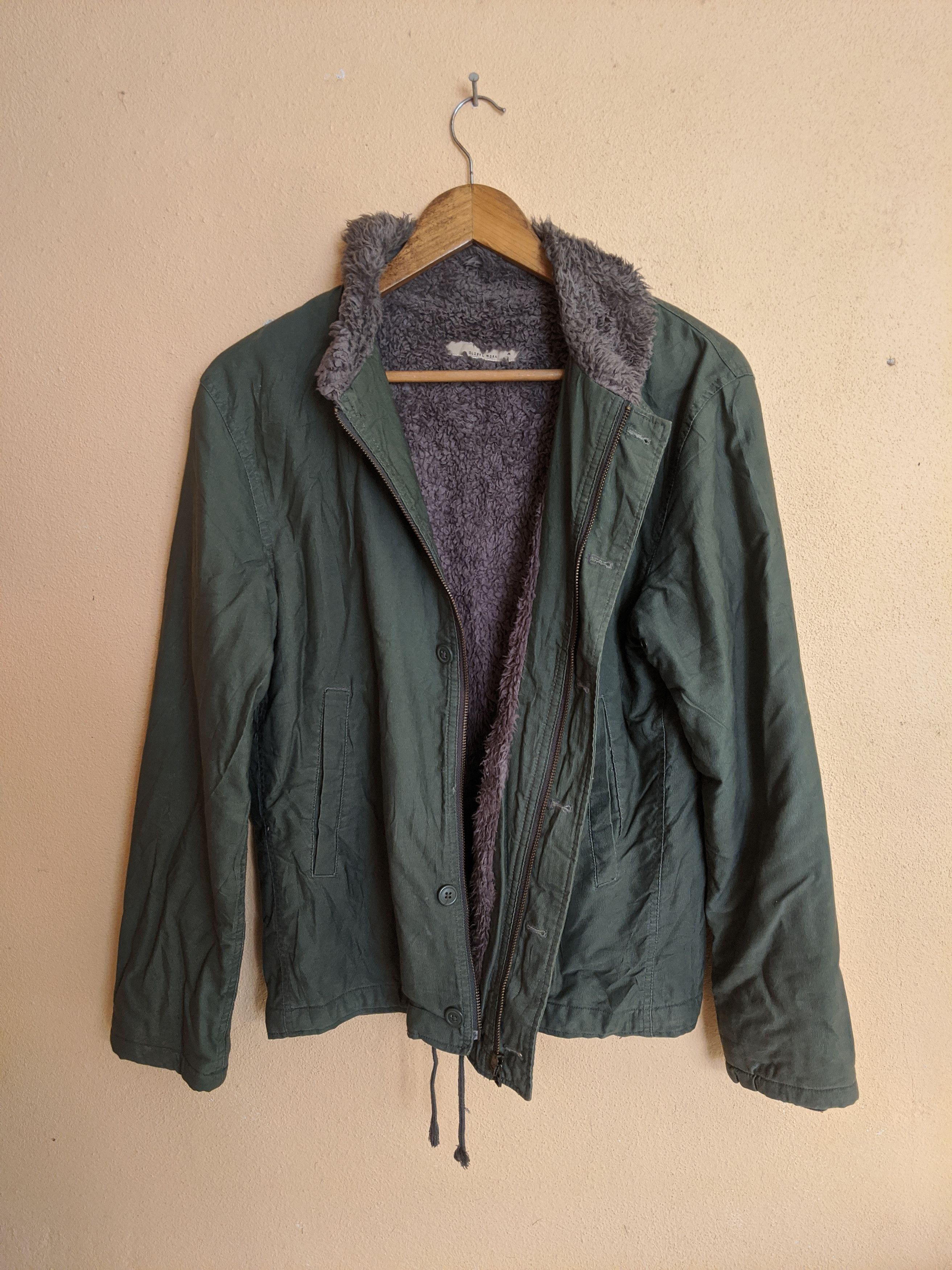 Global Work × Japanese Brand GLOBAL WORK SHERPA JACKET Size US S / EU 44-46 / 1 - 2 Thumbnail