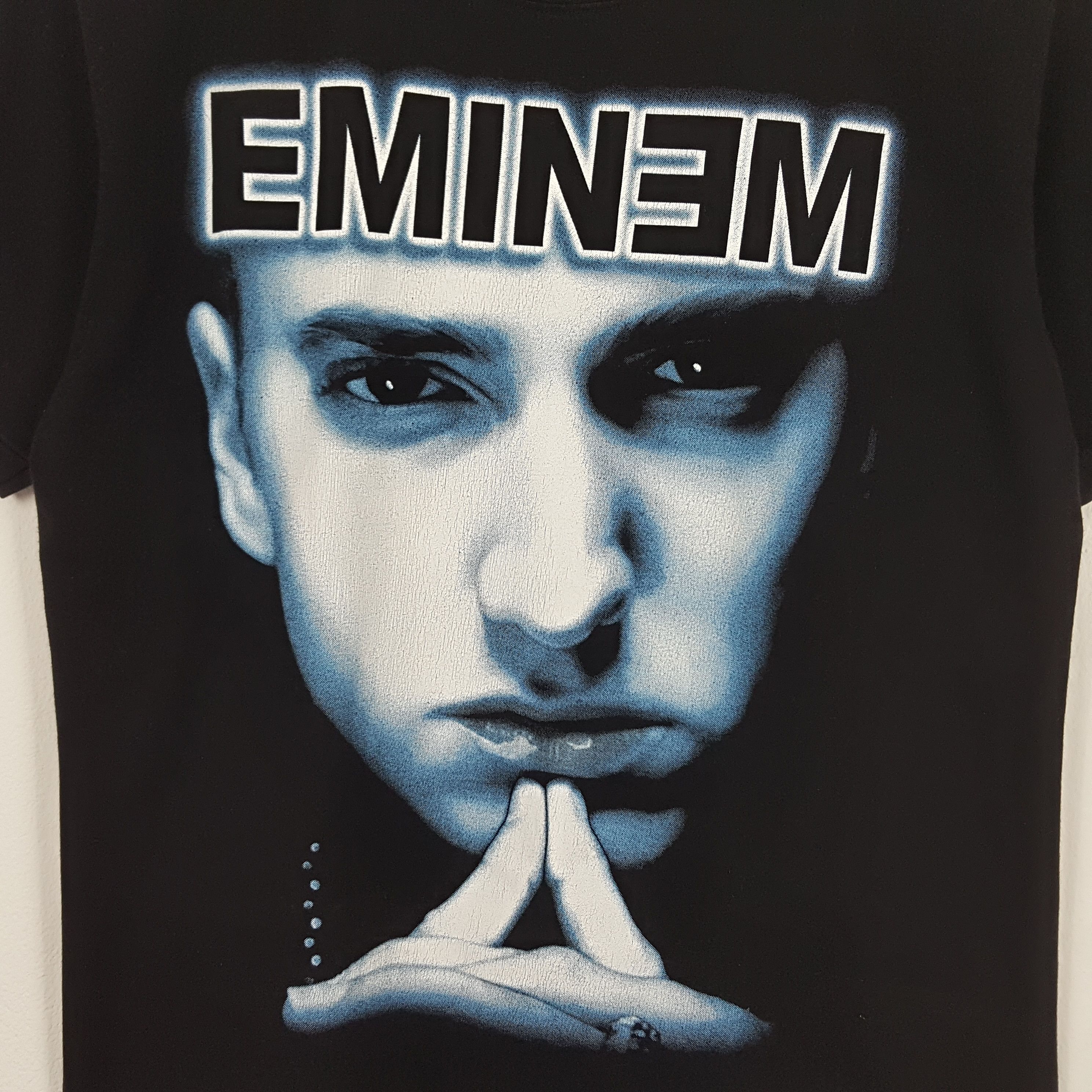 Eminem × Rap Tees × Vintage Vintage 90's EMINEM Ameriacan Rapper Rap Tess T-Shirt Size US L / EU 52-54 / 3 - 2 Thumbnail
