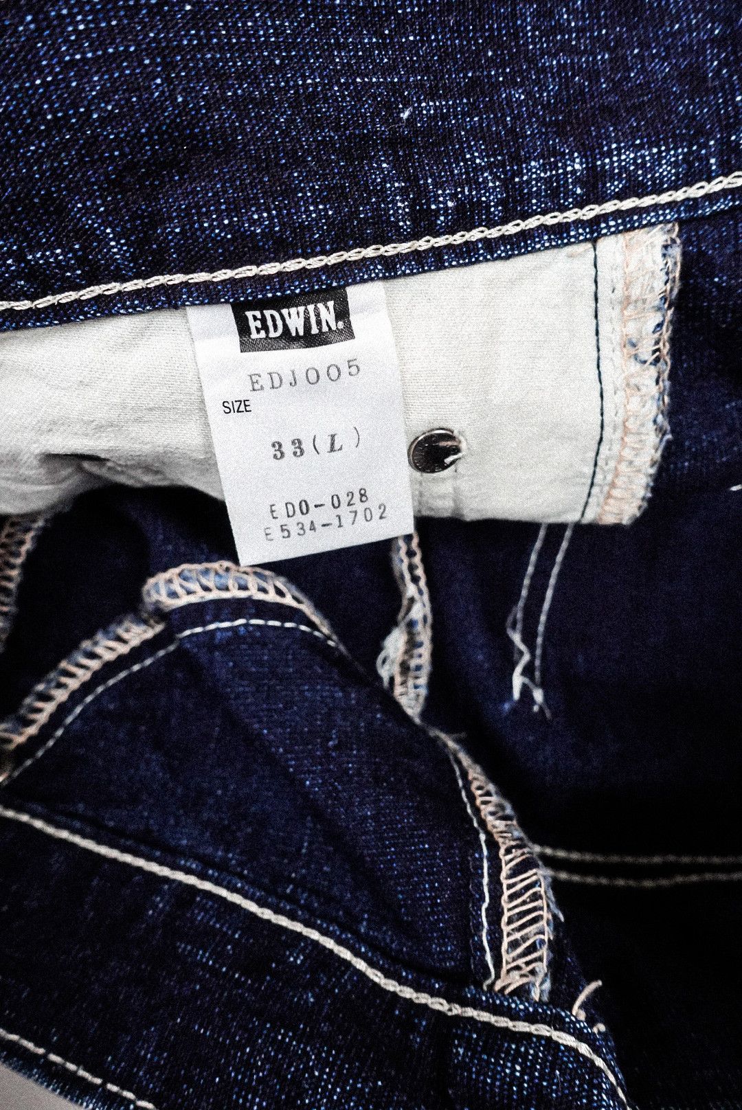 Edwin × Japanese Brand × Tornado Mart Japanese Denim Edwin Jeanism Asymetric Size US 33 - 8 Thumbnail