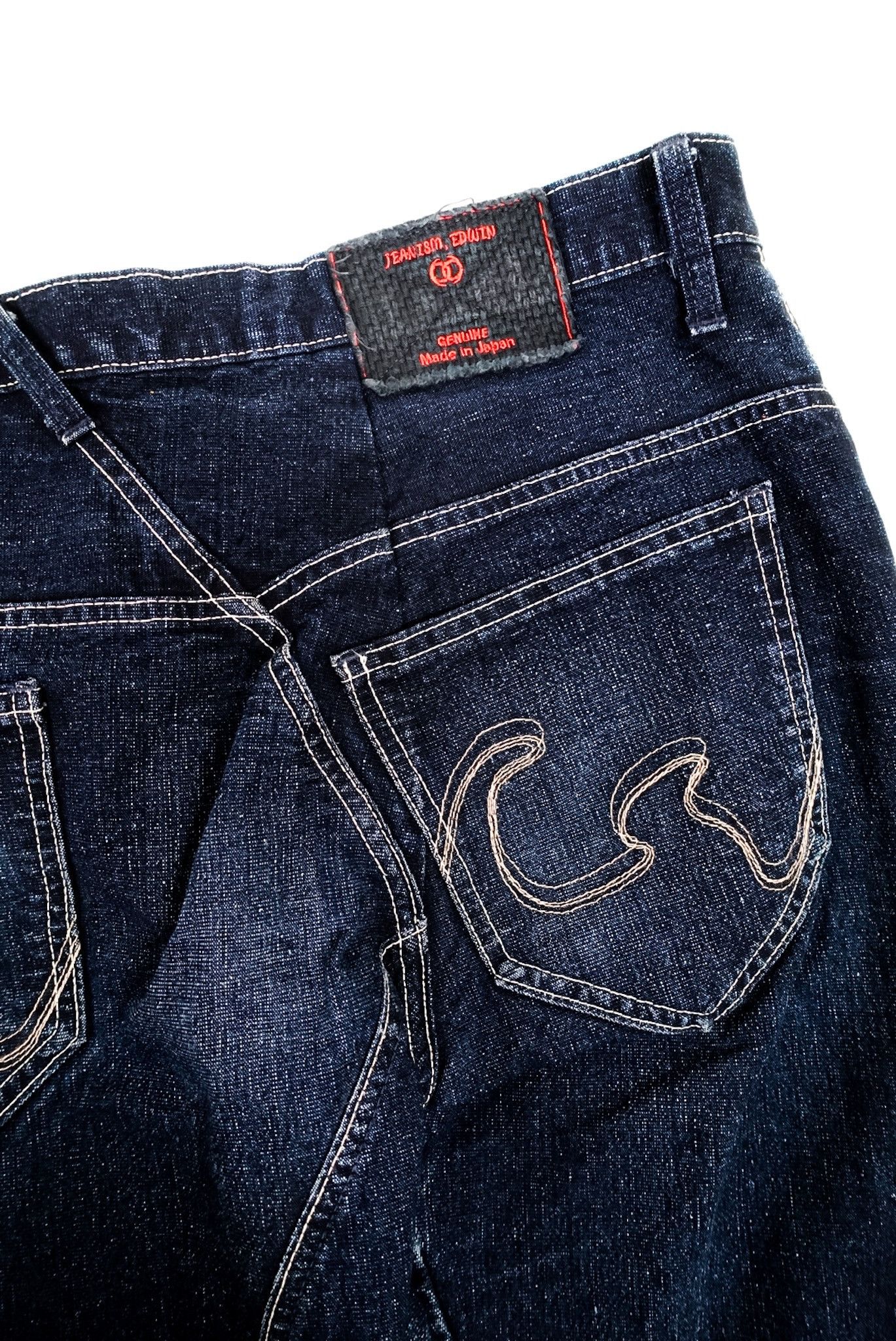 Edwin × Japanese Brand × Tornado Mart Japanese Denim Edwin Jeanism Asymetric Size US 33 - 7 Thumbnail