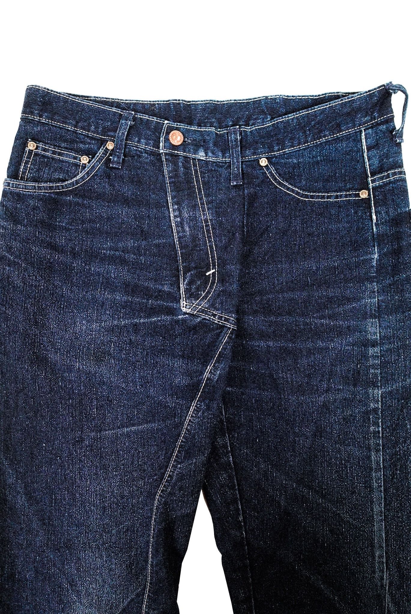 Edwin × Japanese Brand × Tornado Mart Japanese Denim Edwin Jeanism Asymetric Size US 33 - 5 Thumbnail