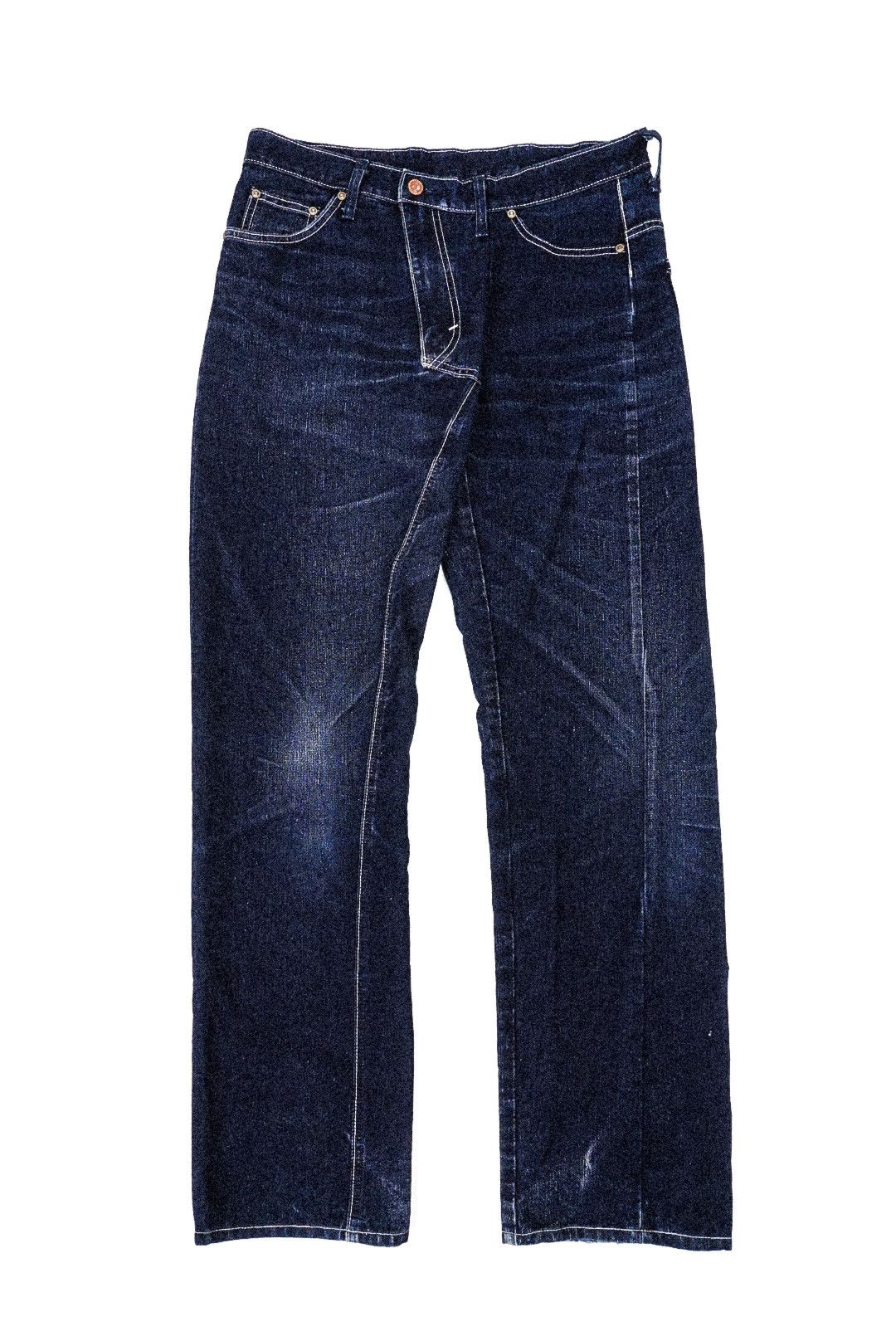Edwin × Japanese Brand × Tornado Mart Japanese Denim Edwin Jeanism Asymetric Size US 33 - 2 Thumbnail